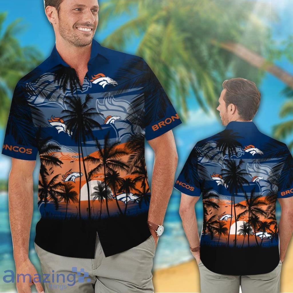 Denver Broncos Custom Name NFL Hawaiian Shirt And Shorts Gift For Men And  Women Fans - Banantees