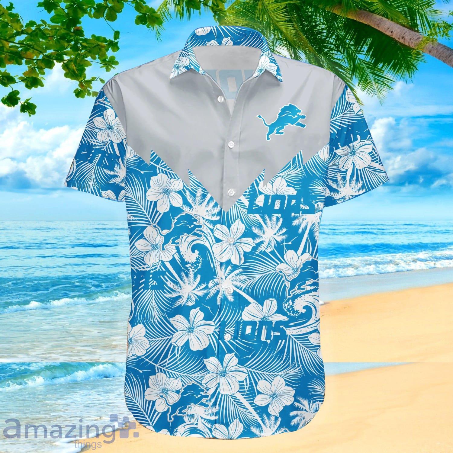 Detroit Lions NFL For Sports Fan Floral Hawaiian Shirt - Senprintmart Store