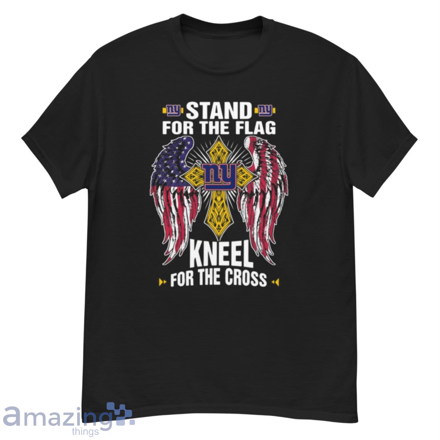 NFL Football New York Giants Stand For Flag Kneel For The Cross T- Shirt - G500 Men’s Classic T-Shirt NFL Football New York Giants Stand For Flag Kneel For The Cross T- Shirt - G500 Men’s Classic T-Shirt
