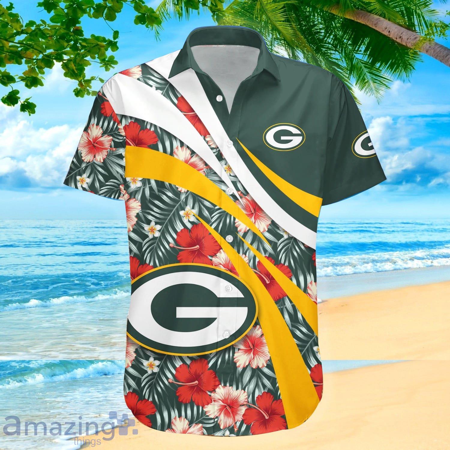 NFL Green Bay Packers Aloha Tropical Hawaiian Shirt Product Photo 1