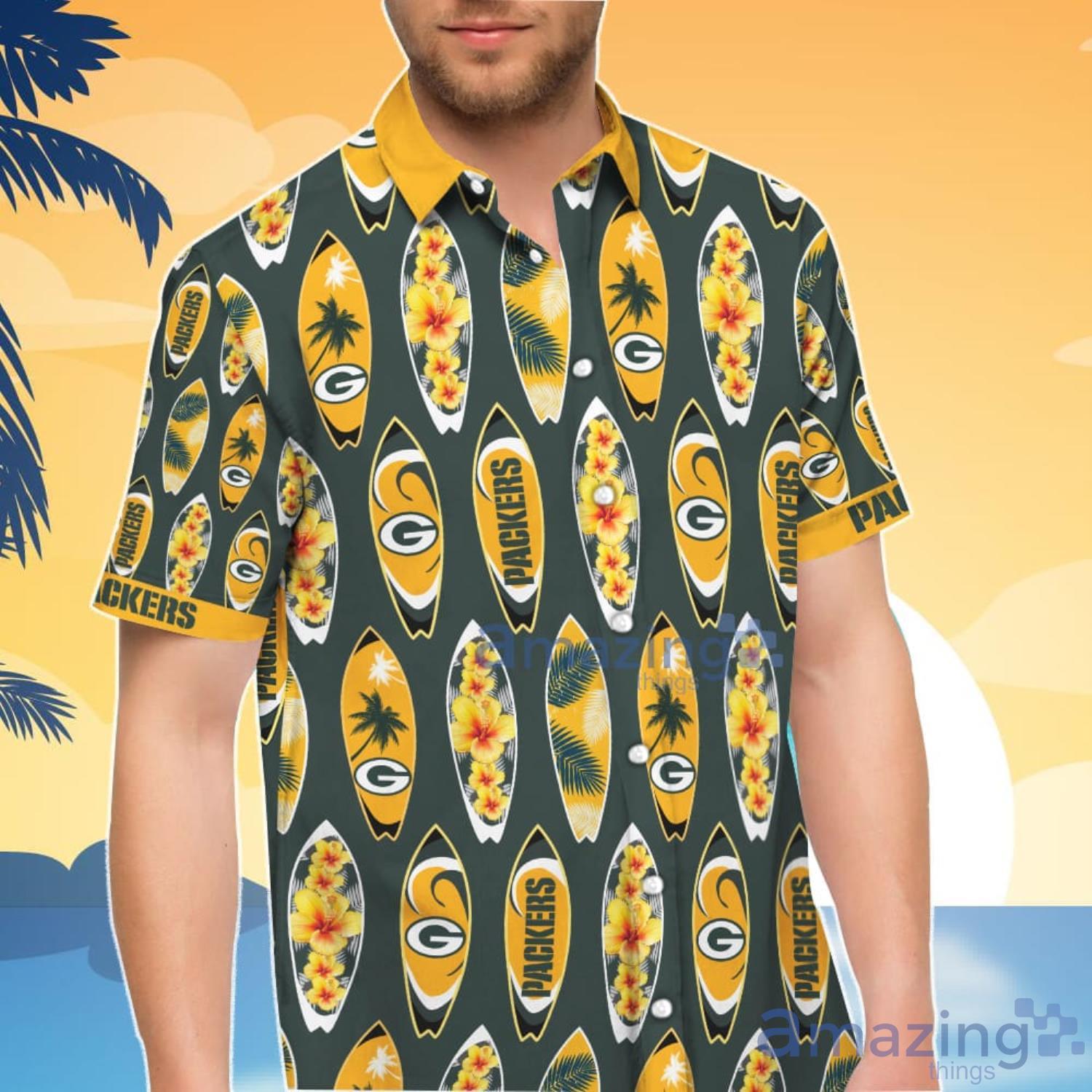 Green Bay Packers Goofy Hawaiian Shirt and Shorts