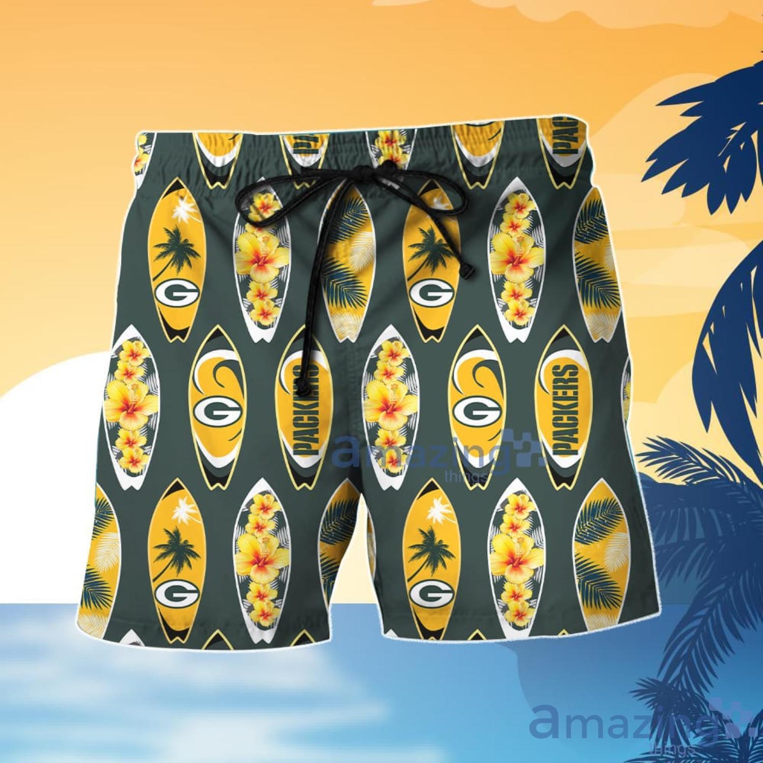 Green Bay Packers Goofy Hawaiian Shirt and Shorts