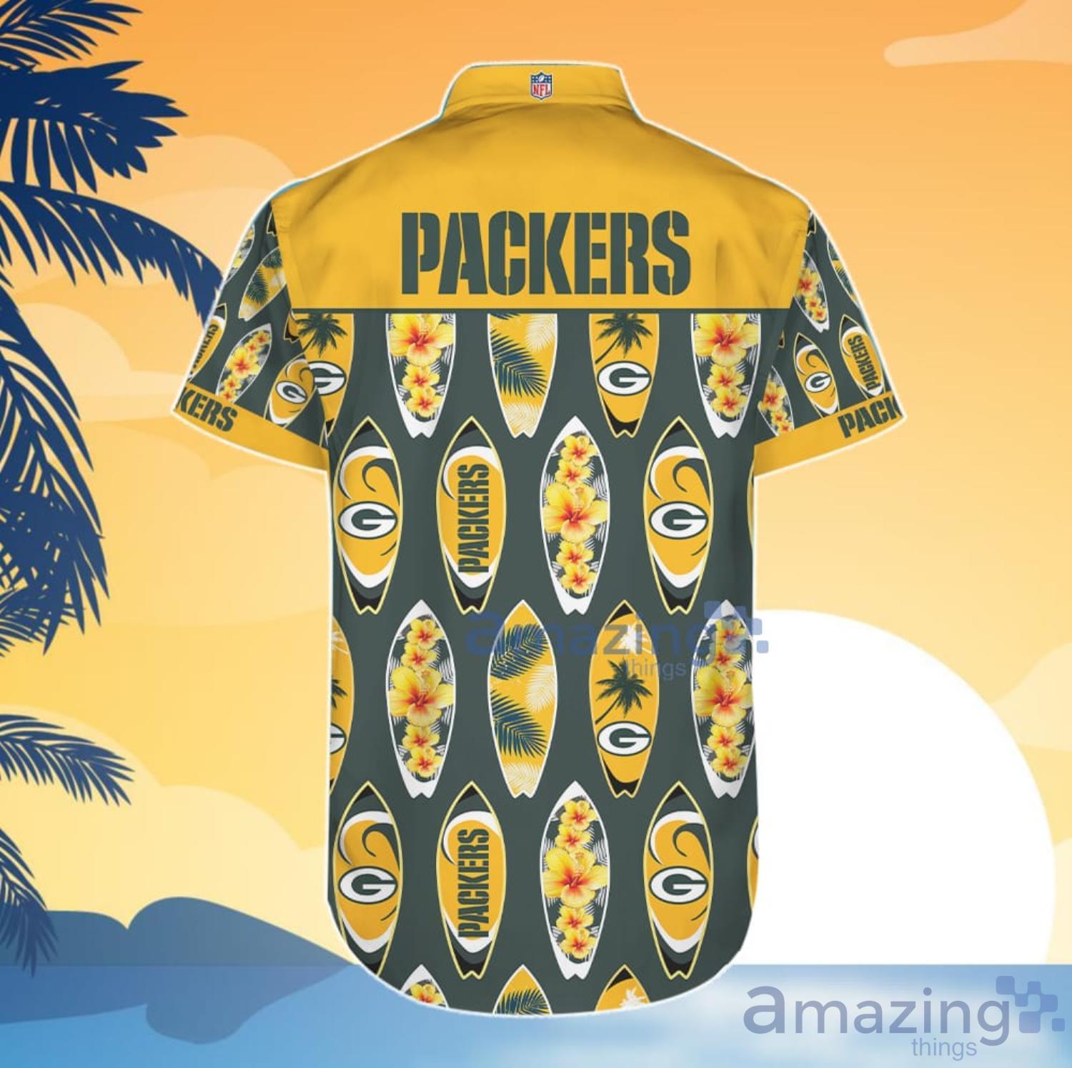 Green Bay Packers Goofy Hawaiian Shirt and Shorts