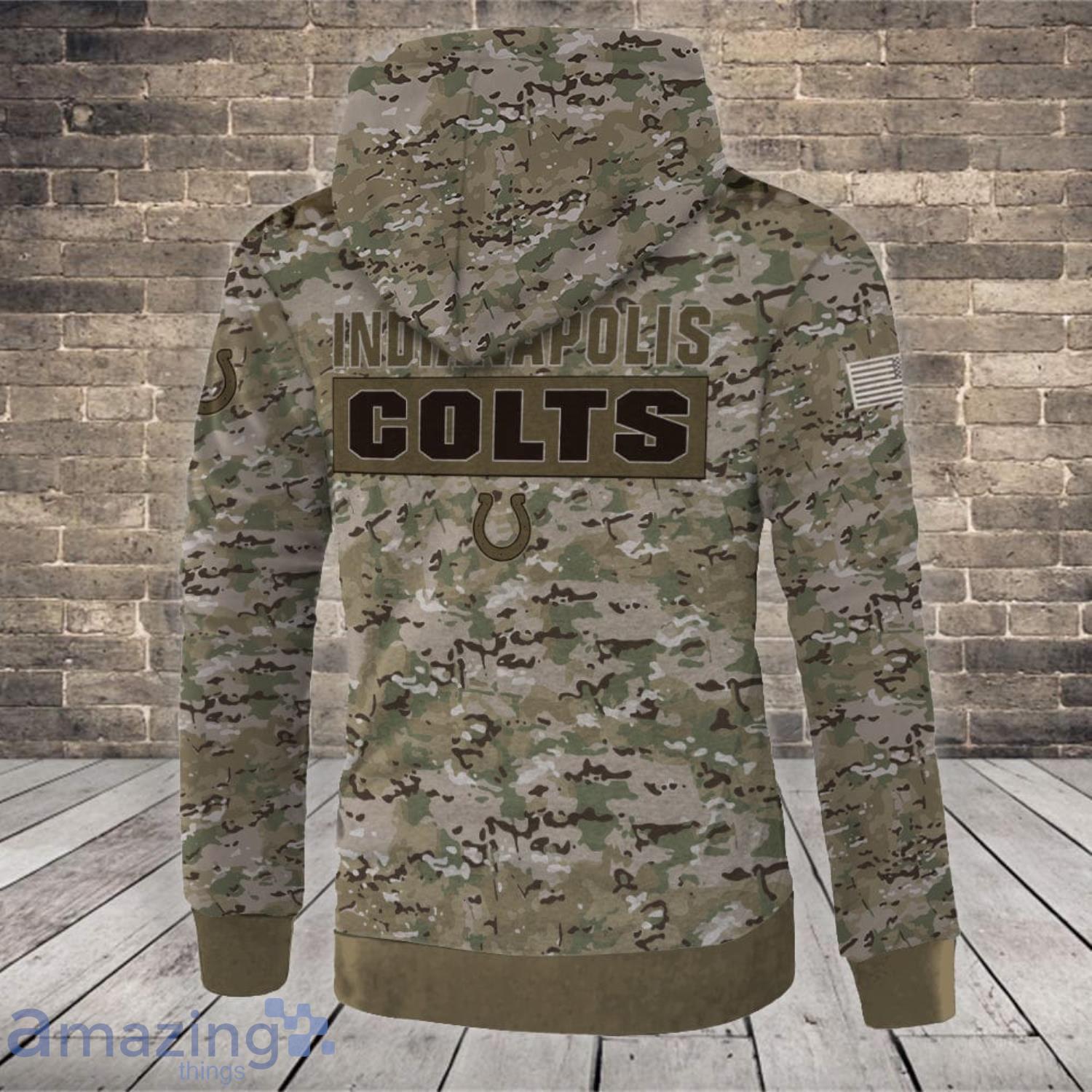 NFL Indianapolis Colts Camo Style Gifts for Veterans Day All Over Printed  3D Shirt