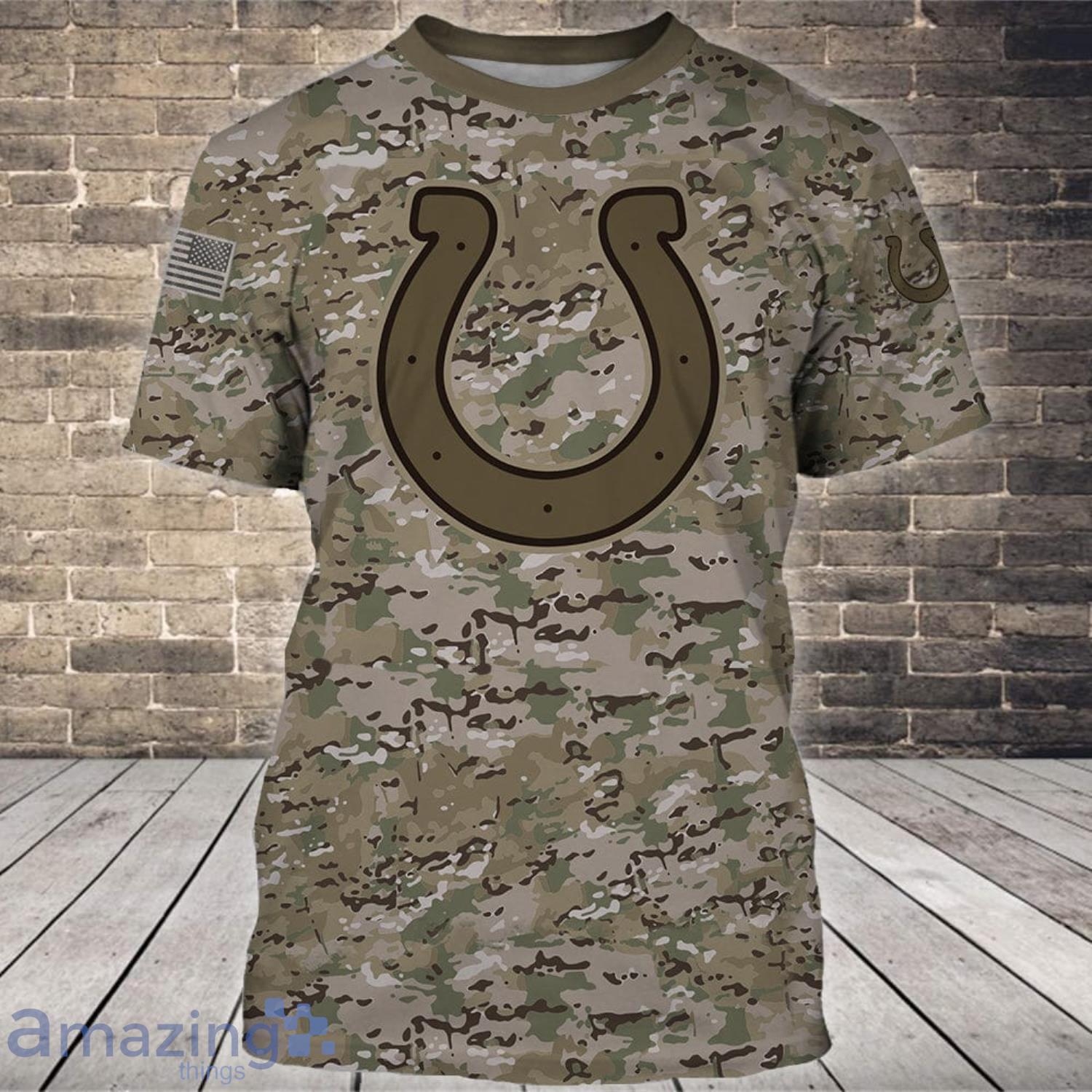 Vintage Colts Shirt 3D Latest Camo Indianapolis Colts Gift - Personalized  Gifts: Family, Sports, Occasions, Trending