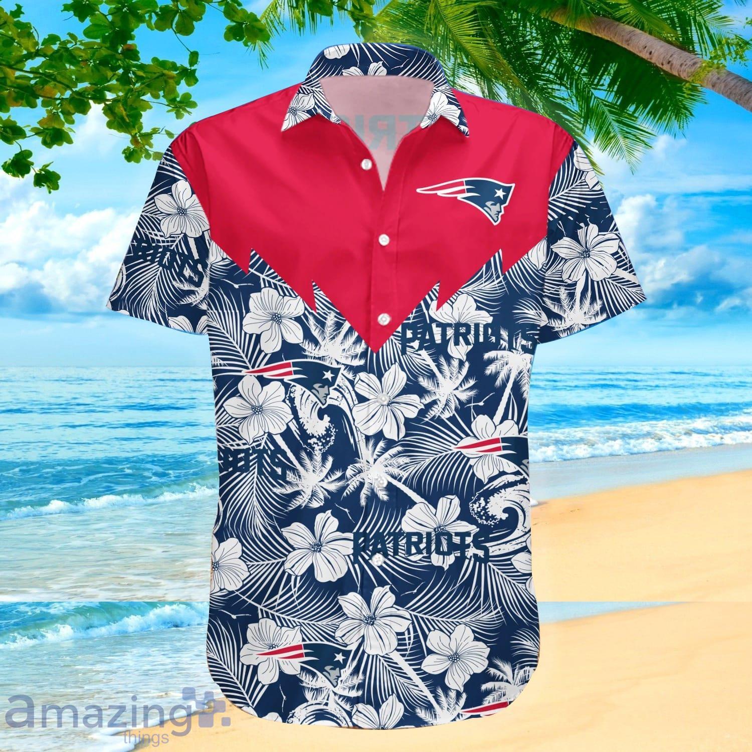 New England Patriots NFL Flower Hawaiian Shirt Great Gift For Fans