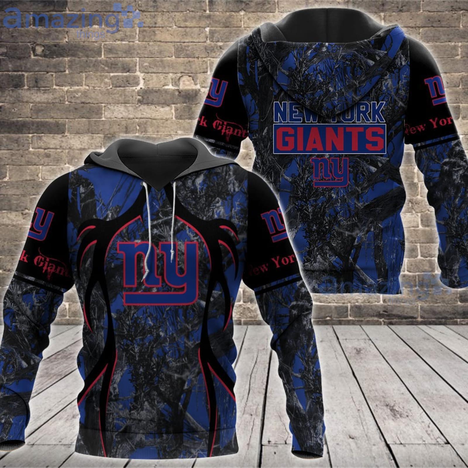 NFL New York Giants Fans Camo Hunting Pattern All Over Printed 3D Shirt Product Photo 1