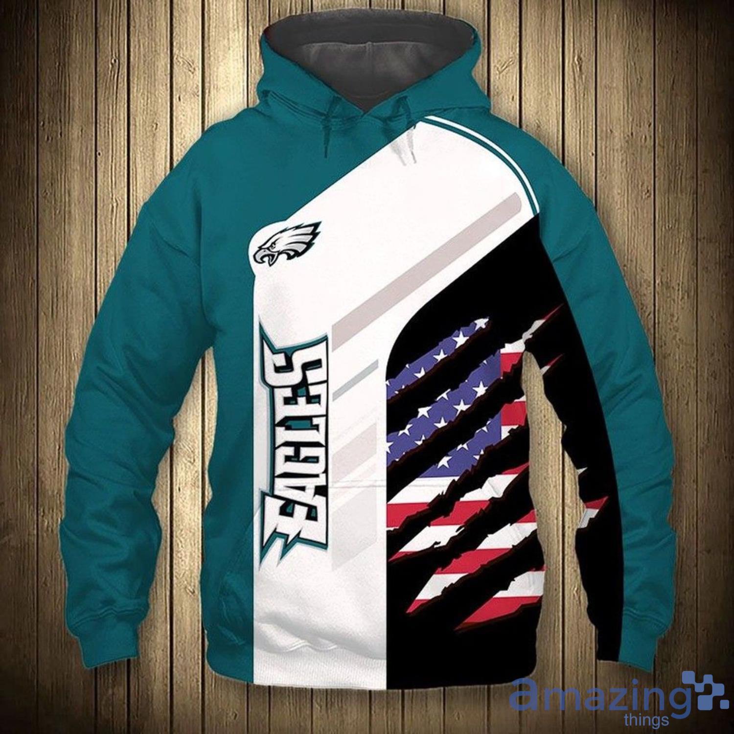 Nfl Philadelphia Eagles Patriotic Flags Nfl 3D Hoodie Product Photo 1 Nfl Philadelphia Eagles Patriotic Flags Nfl 3D Hoodie Product Photo 1