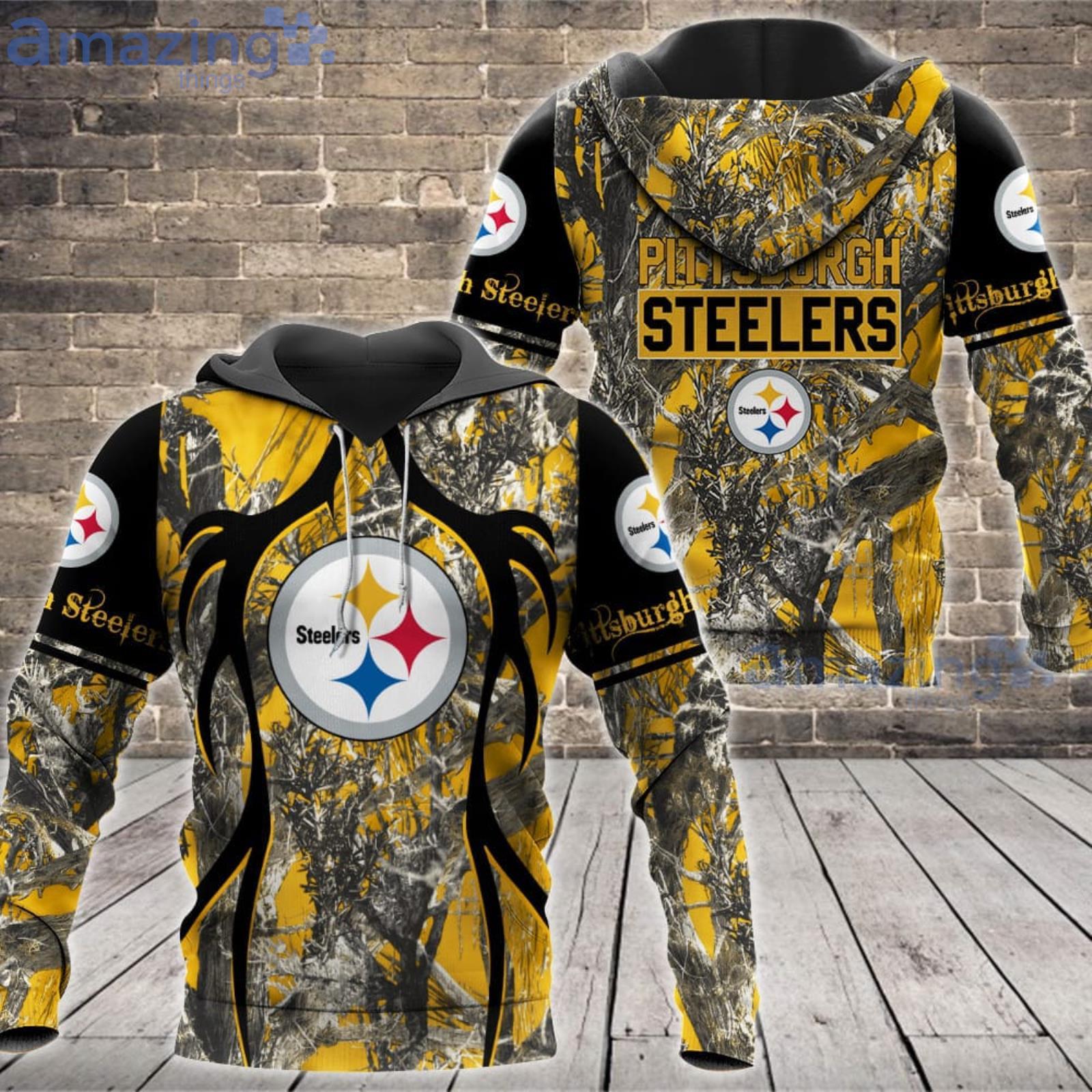 Pittsburgh Steelers Hunting Camo 3D Hoodie All Over Printed - T-shirts Low  Price