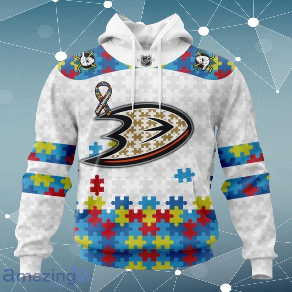 NHL Philadelphia Flyers Special Autism Awareness Print Hoodie