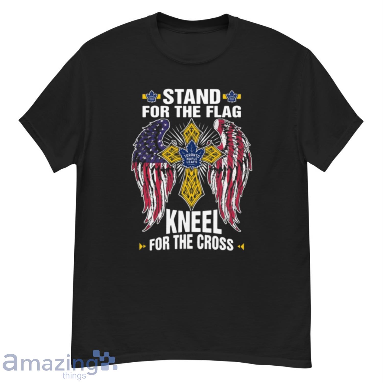 NHL Hockey Toronto Maple Leafs Stand For Flag Kneel For The Cross T- Shirt - G500 Men’s Classic T-Shirt NHL Hockey Toronto Maple Leafs Stand For Flag Kneel For The Cross T- Shirt - G500 Men’s Classic T-Shirt