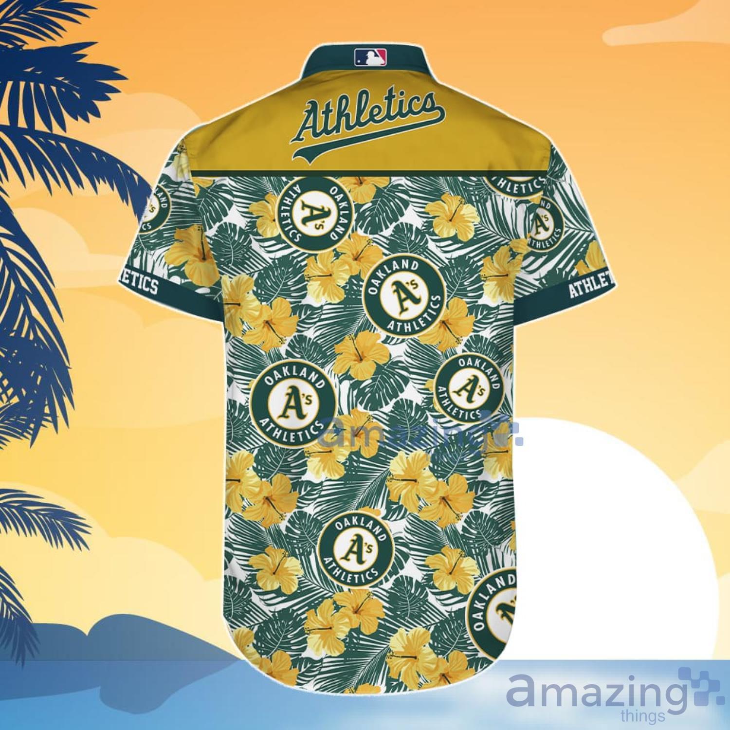 Oakland Athletics Hawaiian Shirt And Shorts Gift For Summer image Oakland Athletics Hawaiian Shirt And Shorts Gift For Summer Product Photo 2