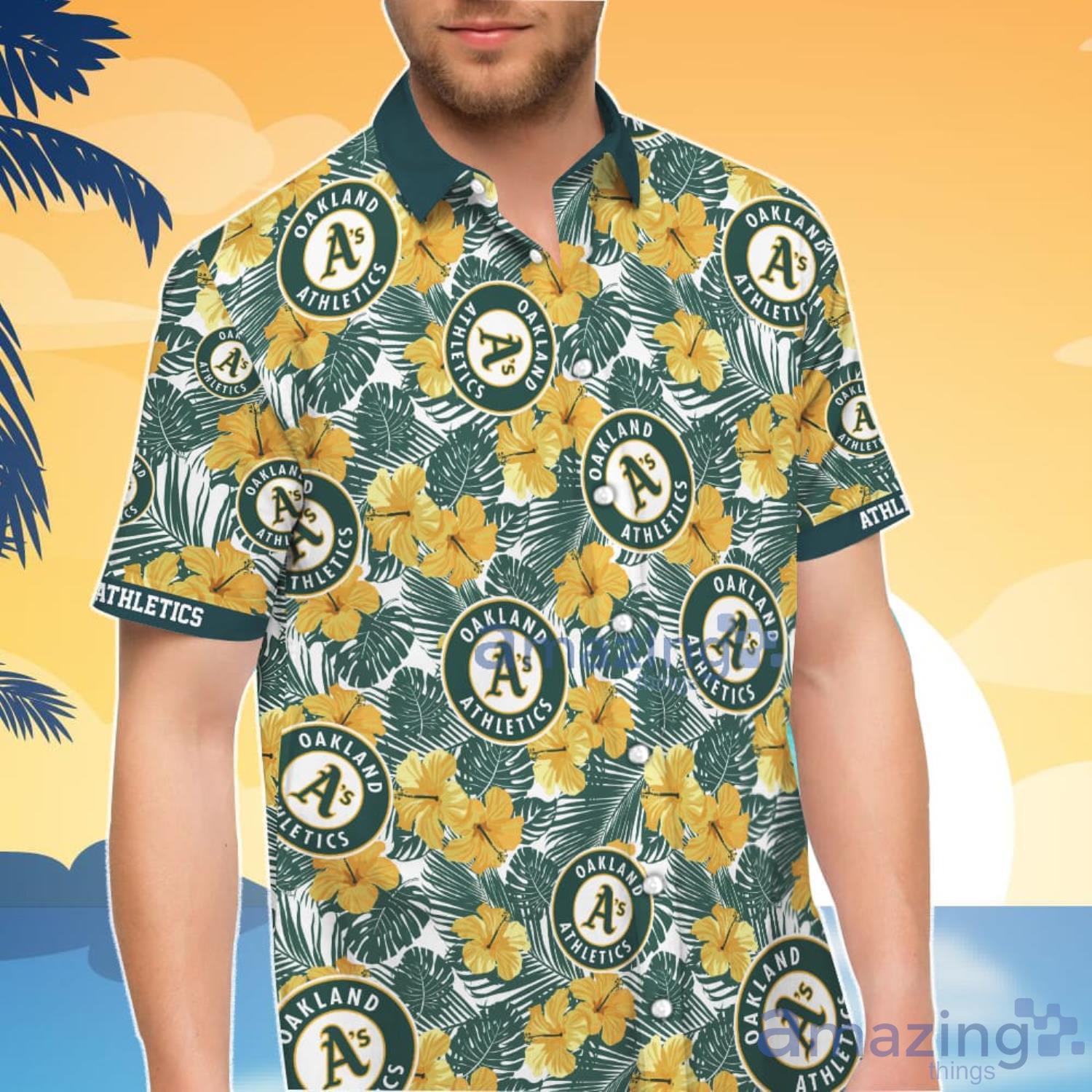 Oakland Athletics Hawaiian Shirt And Shorts Gift For Summer image Oakland Athletics Hawaiian Shirt And Shorts Gift For Summer Product Photo 3