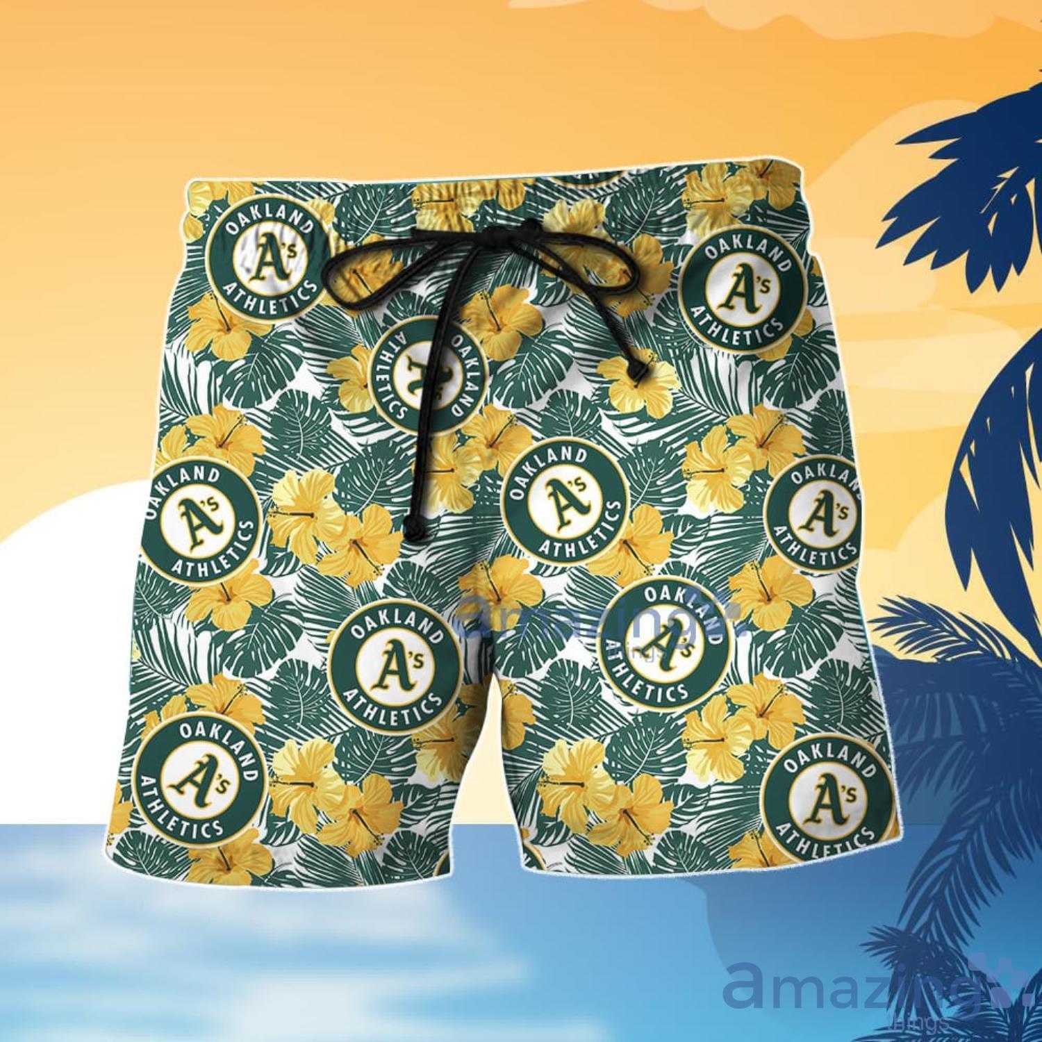 Oakland Athletics Hawaiian Shirt And Shorts Gift For Summer image Oakland Athletics Hawaiian Shirt And Shorts Gift For Summer Product Photo 4