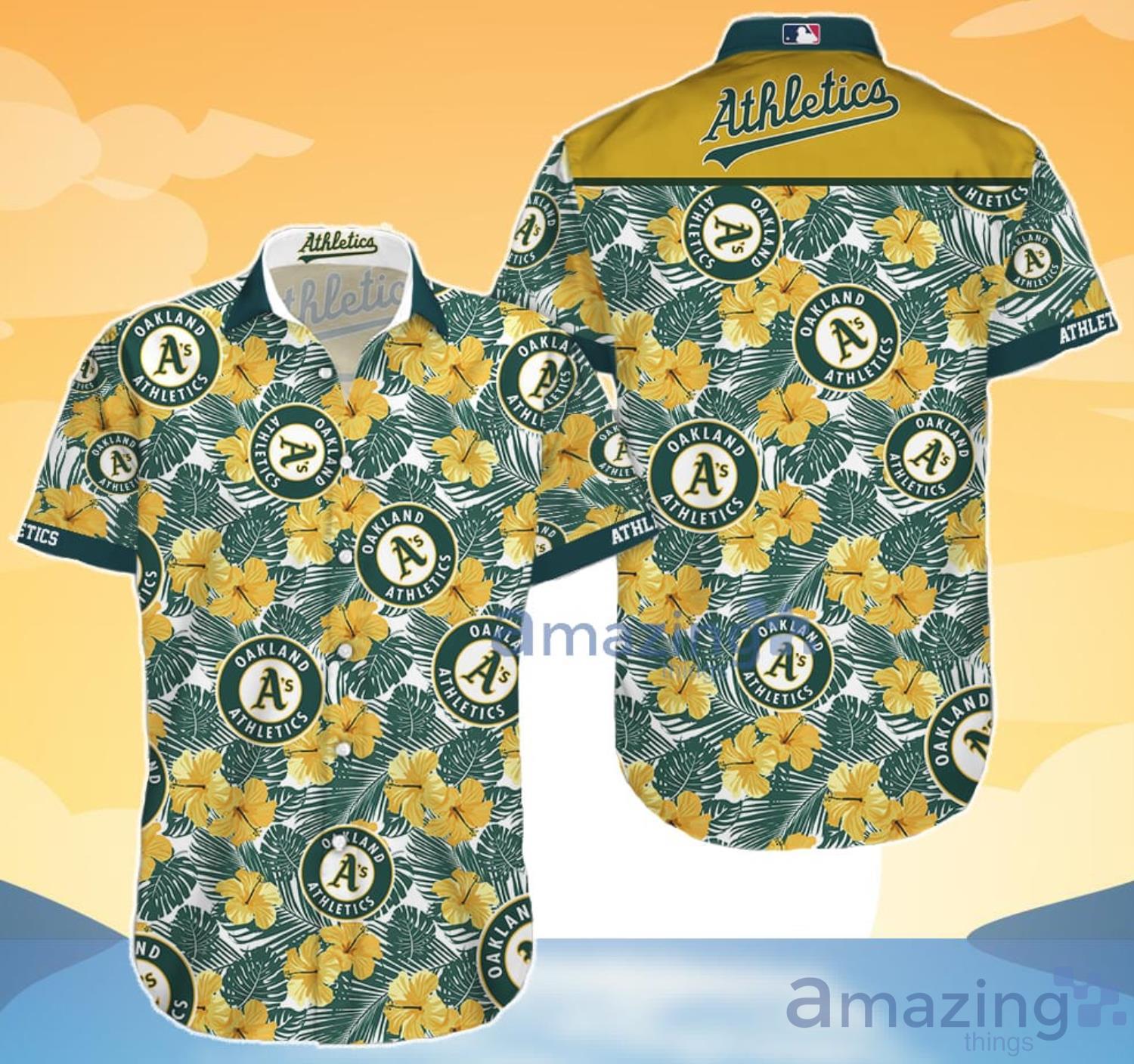 Oakland Athletics Hawaiian Shirt And Shorts Gift For Summer image Oakland Athletics Hawaiian Shirt And Shorts Gift For Summer Product Photo 5