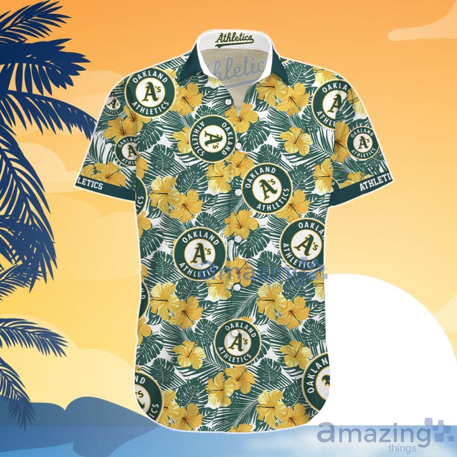 Oakland Athletics Hawaiian Shirt And Shorts Gift For Summer image Oakland Athletics Hawaiian Shirt And Shorts Gift For Summer Product Photo 6