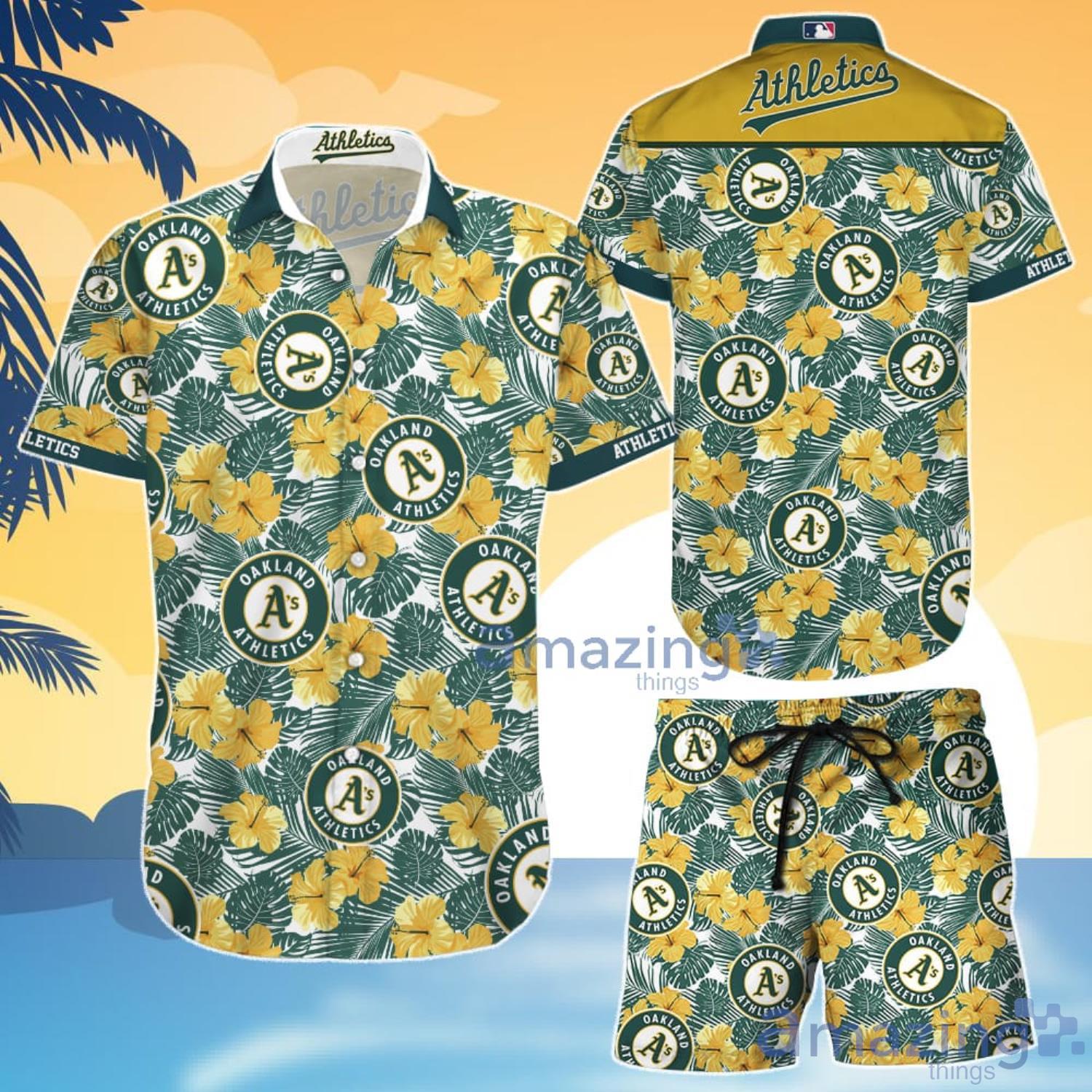 Oakland Athletics Hawaiian Shirt And Shorts Gift For Summer Product Photo 1 Oakland Athletics Hawaiian Shirt And Shorts Gift For Summer Product Photo 1