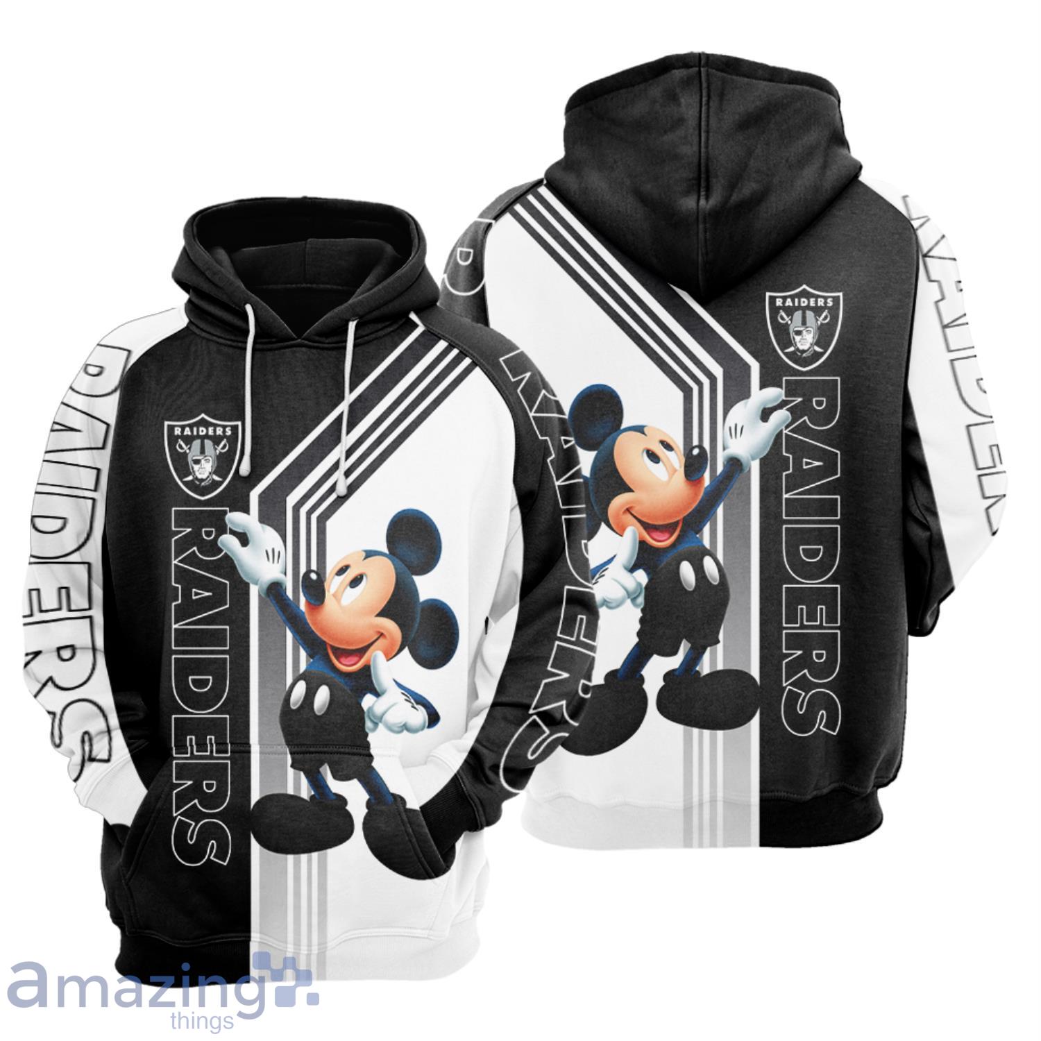 Oakland Athletics Mickey Mouse Full Print 3D Hoodie - T-shirts Low