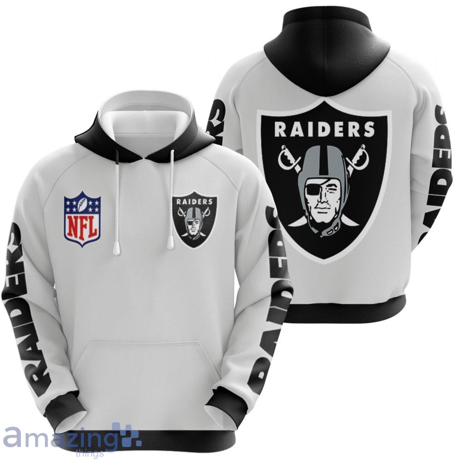 Oakland Raiders 3D Hoodie Nfl Logo Fans 3D Sweatshirt Best