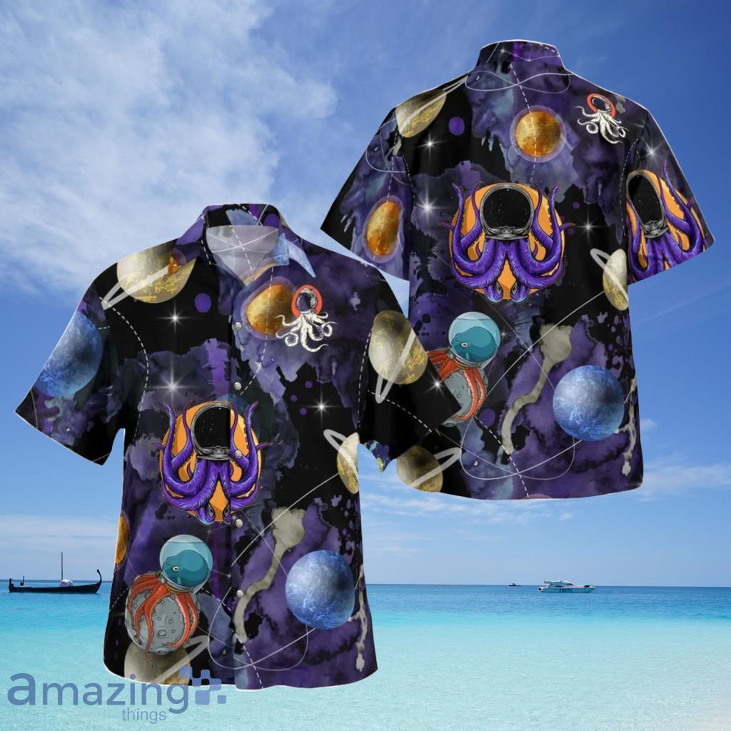 Octopus Astronaut Hawaiian Shirt For Men And Women Product Photo 1
