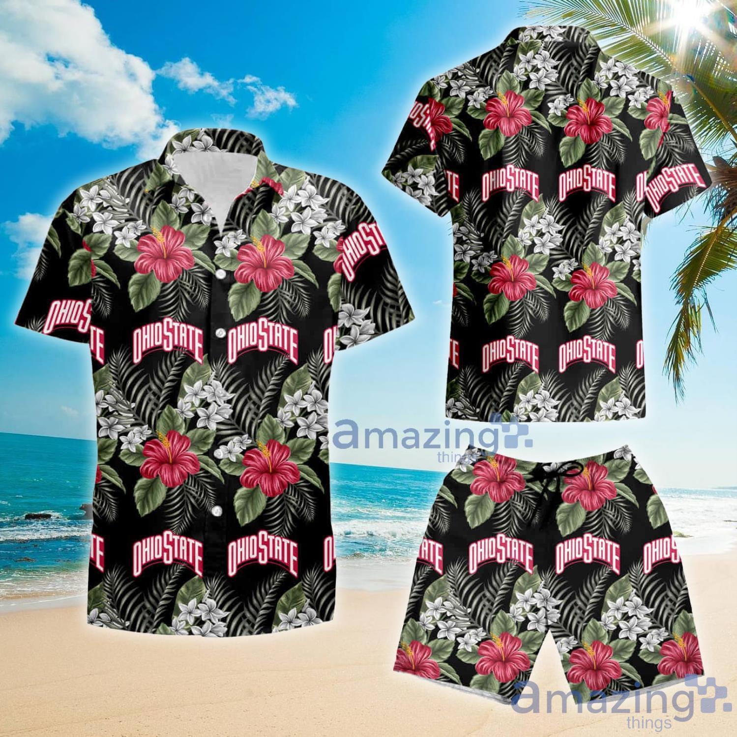 Ohio State Hawaiian Shirt And Shorts Best Ohio State Aloha Shirt Ohio State  Shirt Ohio State Buckeyes Football Shirts - Laughinks