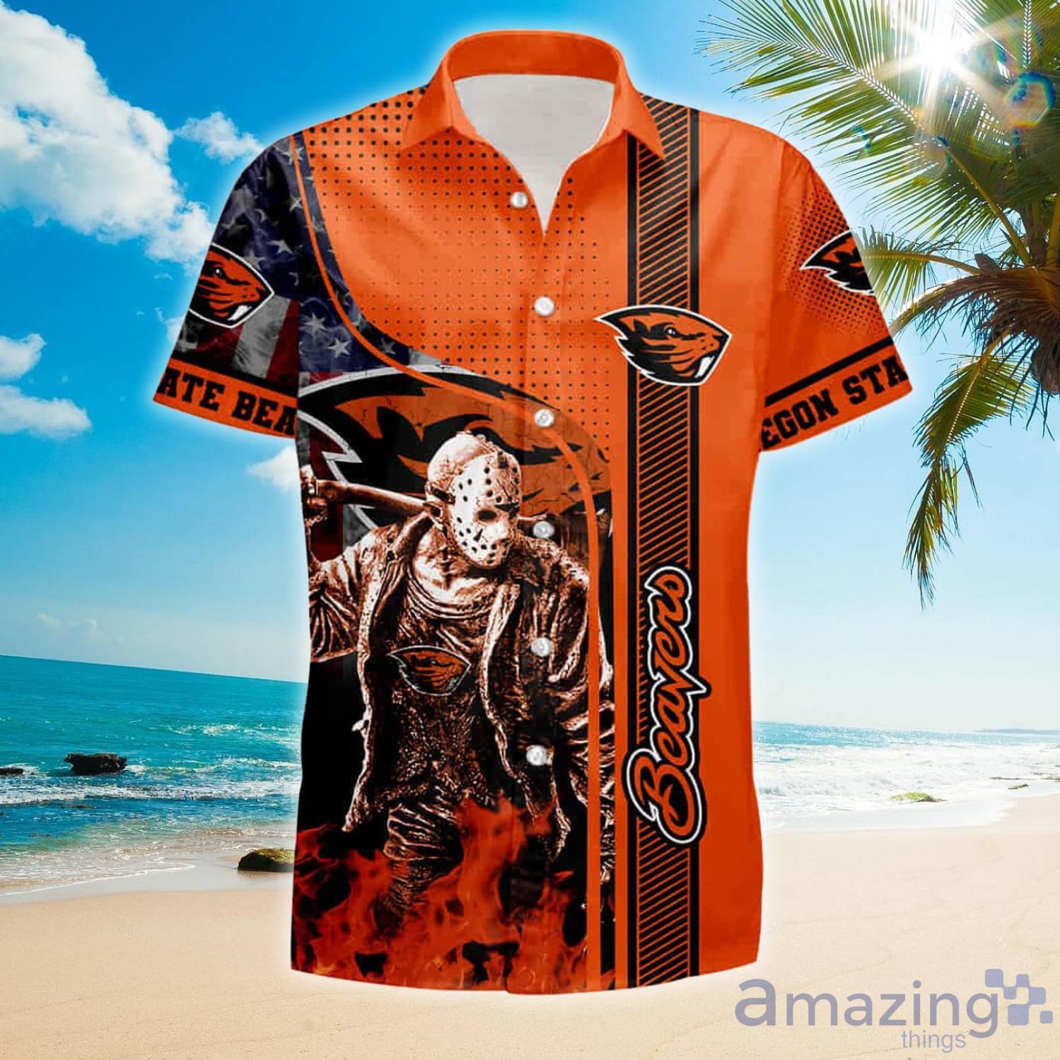 Oregon State Beavers Ncaa Halloween Gift For Summer Hawaiian Shirt And Shorts Product Photo 1