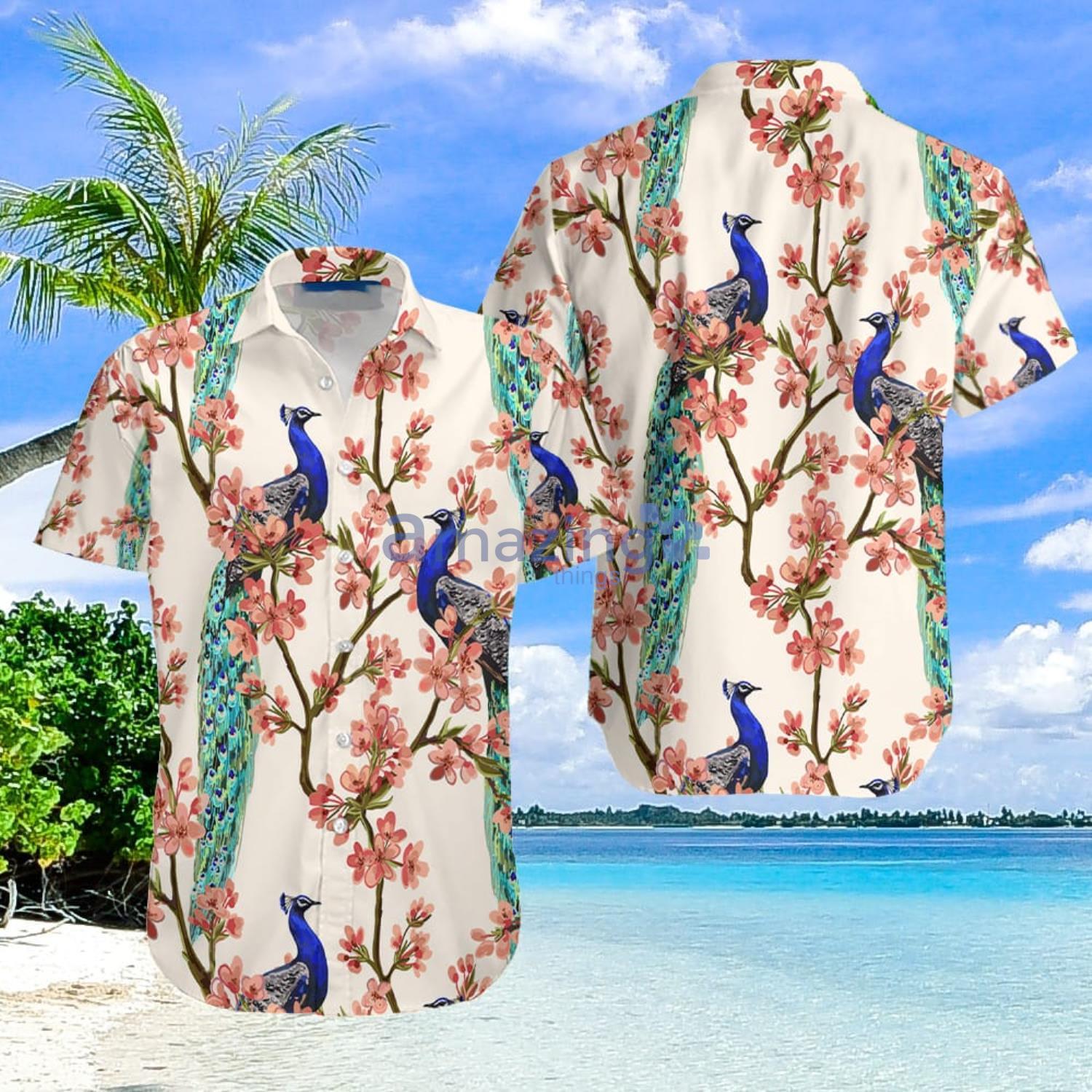 Oriental Peacock Gift For Summer Hawaiian Shirt Men And Women Product Photo 1