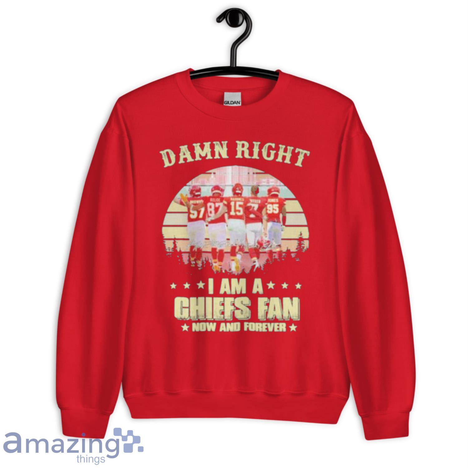 Orlando Brown Jr. Travis Kelce Patrick Mahomes II Harrison Butker And Chris  Jones Damn right I am a Kansas City Chiefs Fan Shirt