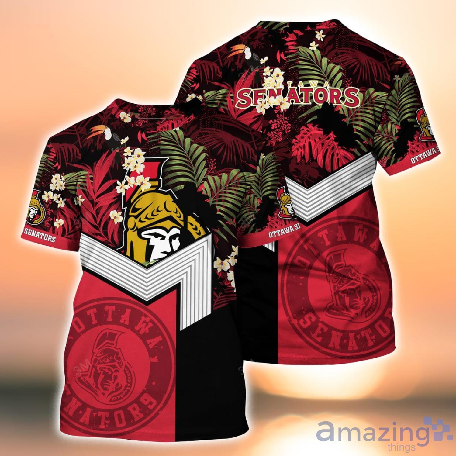 Ottawa Senators NHL Hot Design Custom Name Hawaiian Shirt For Fans