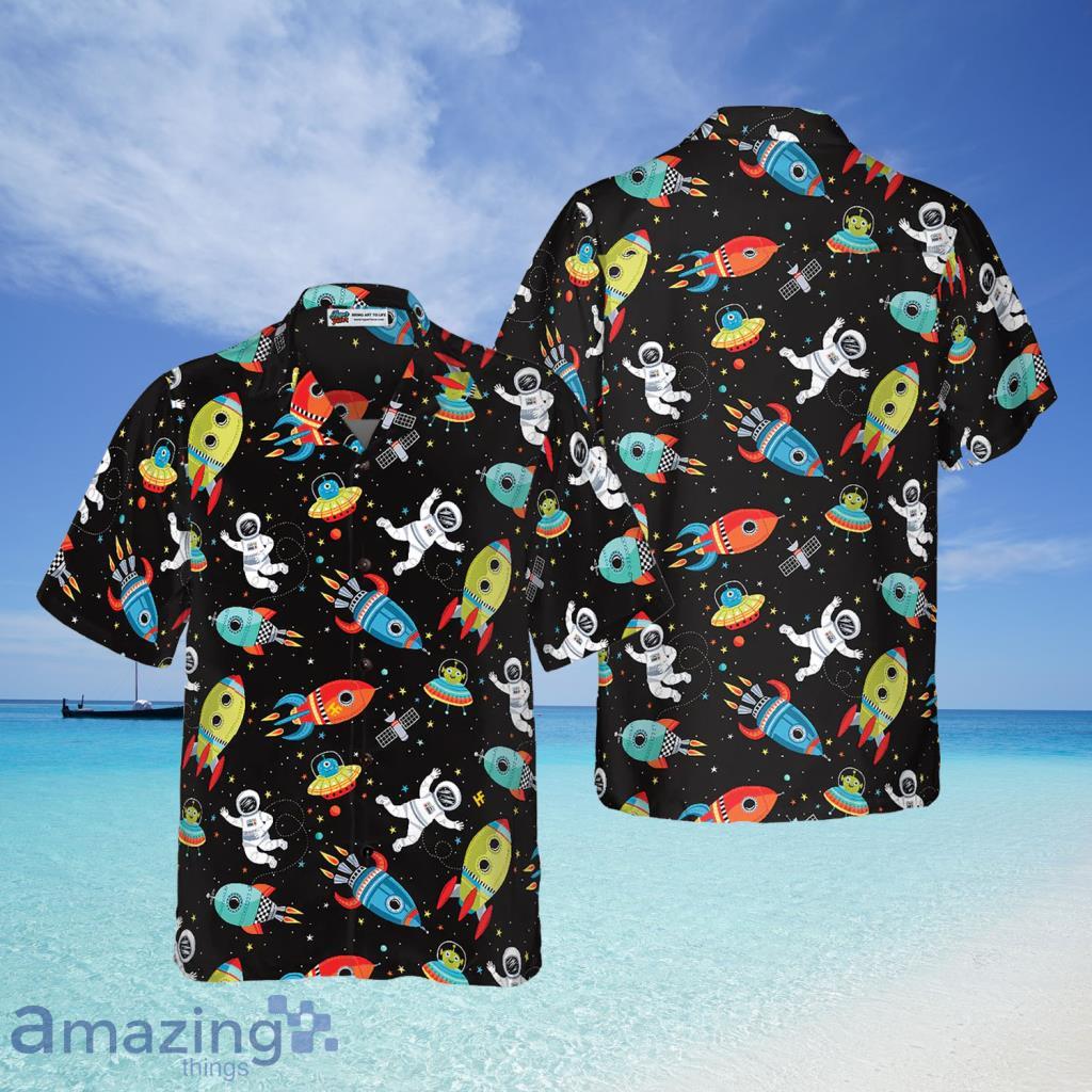 Outer Space Astronaut Cute Hawaiian Shirt For Men And Women - Outer Space Astronaut Cute Hawaiian Shirt For Men And Women
