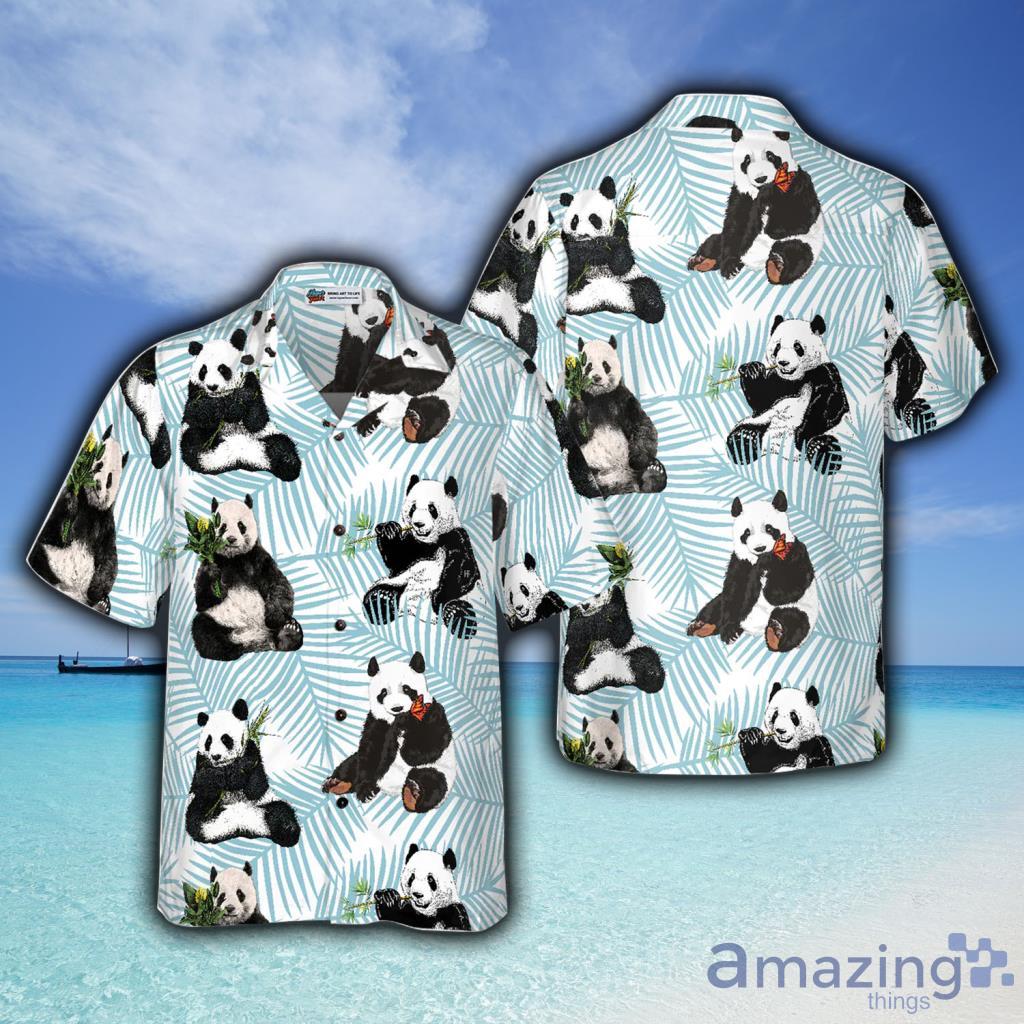 Panda On Palm Leaves Hawaiian Shirt For Men And Women - Panda On Palm Leaves Hawaiian Shirt For Men And Women