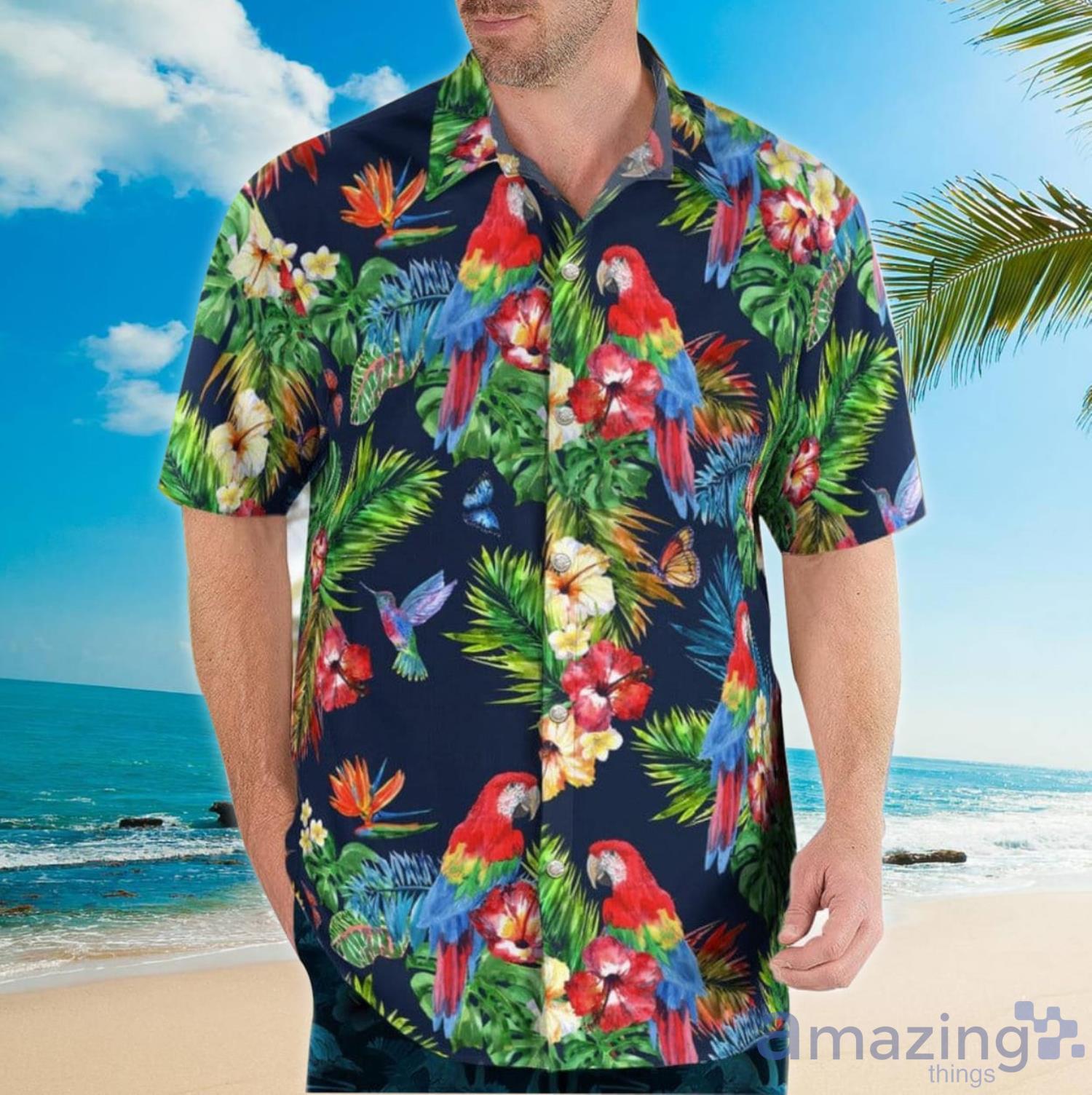 Parrot Tropical Aloha Happy Summer Hawaiian Shirt For Men And Women Product Photo 1