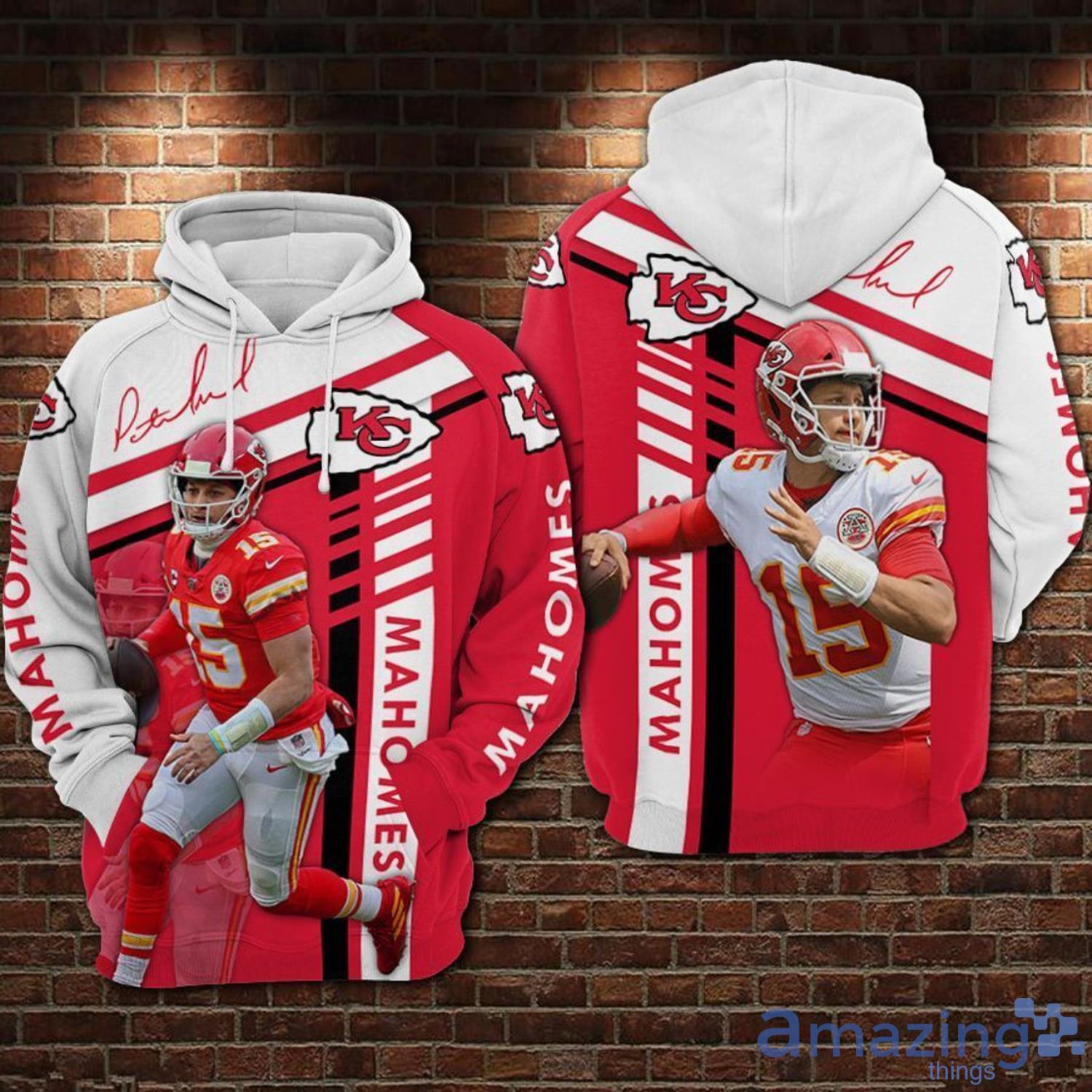 Patrick Lavon Mahomes Ii - Kansas City Chiefs Limited White And Red 3d  Hoodie