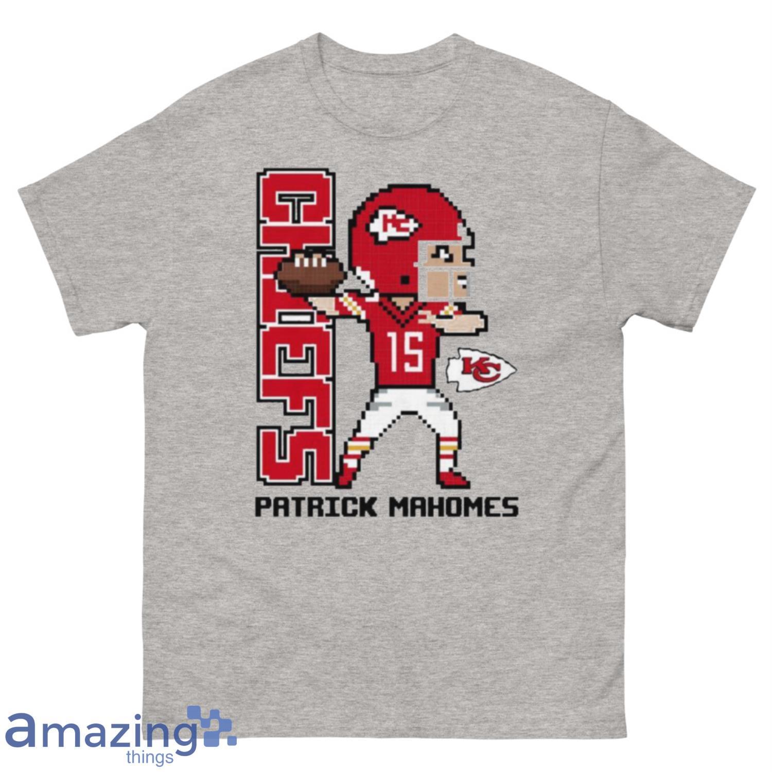 Patrick Mahomes KANSAS CITY CHIEFS WATER COLOR PIXEL ART 10 Kids T-Shirt