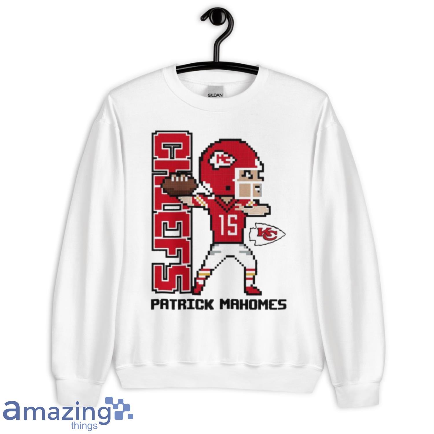 Patrick Mahomes KANSAS CITY CHIEFS APPAREL T SHIRT PIXEL ART 2