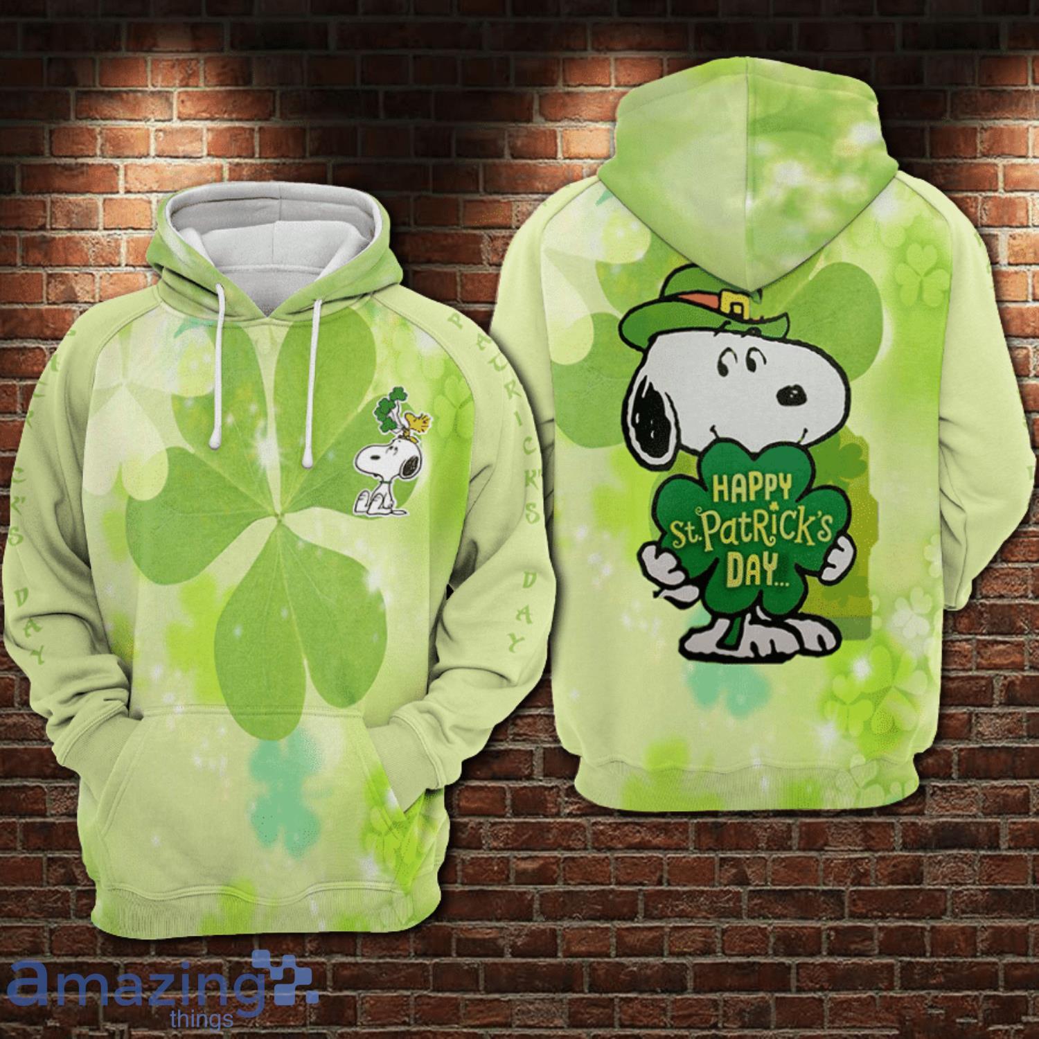 Patrick’S Day Snoopy Hoodie Product Photo 1