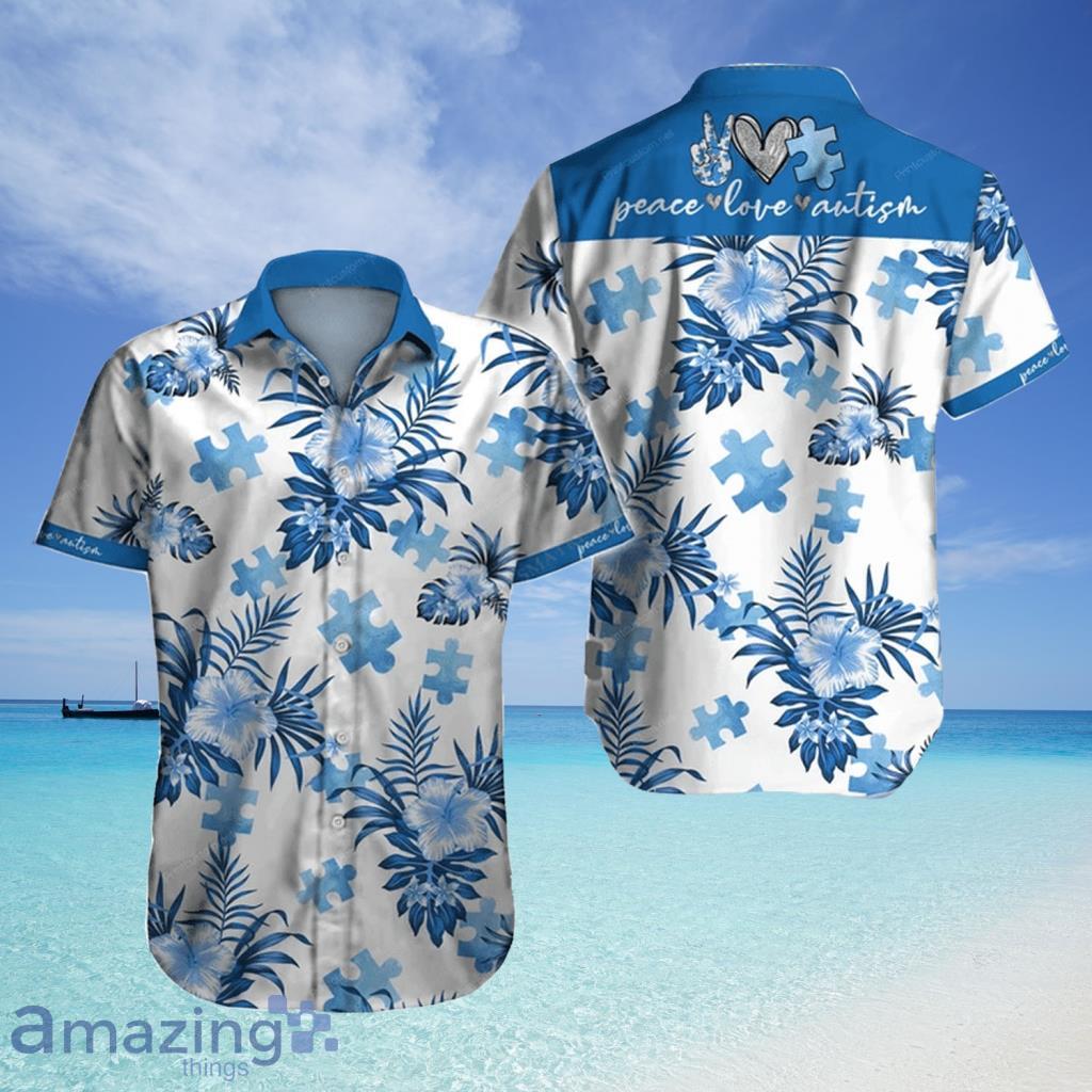 Fight Like A Chicago Bears Autism Support Hawaiian Shirt For Men Women -  Freedomdesign