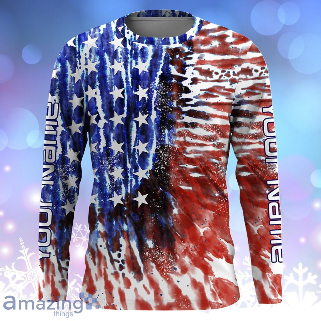 Personalized American Flag UV Protection Longsleeve 3D For Men And Women - Personalized American Flag UV Protection Longsleeve 3D For Men And Women