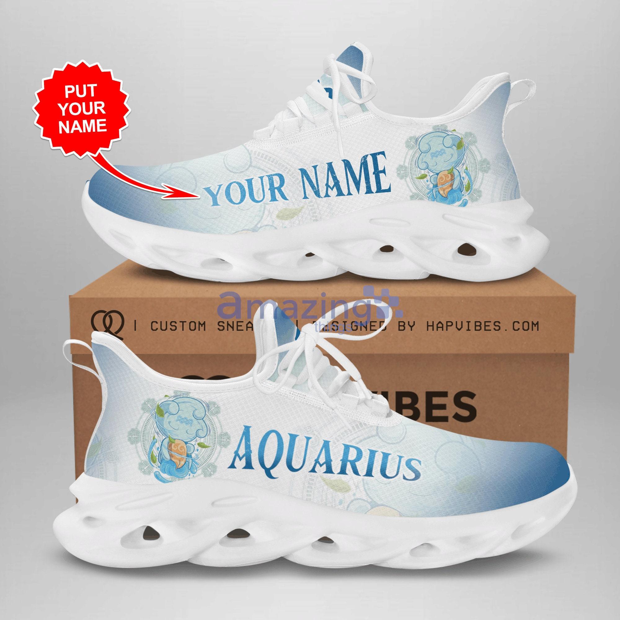 Personalized Aquarius Zodiac Max Soul Shoes Custom Name For Aquarius Gift Product Photo 1