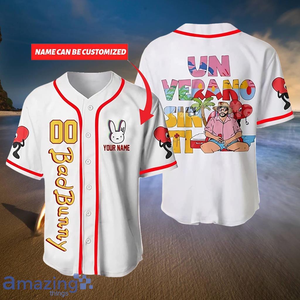 Personalized Bad Bunny Jersey, Un Verano Sin Ti Baseball Jerseys For Men  And Women