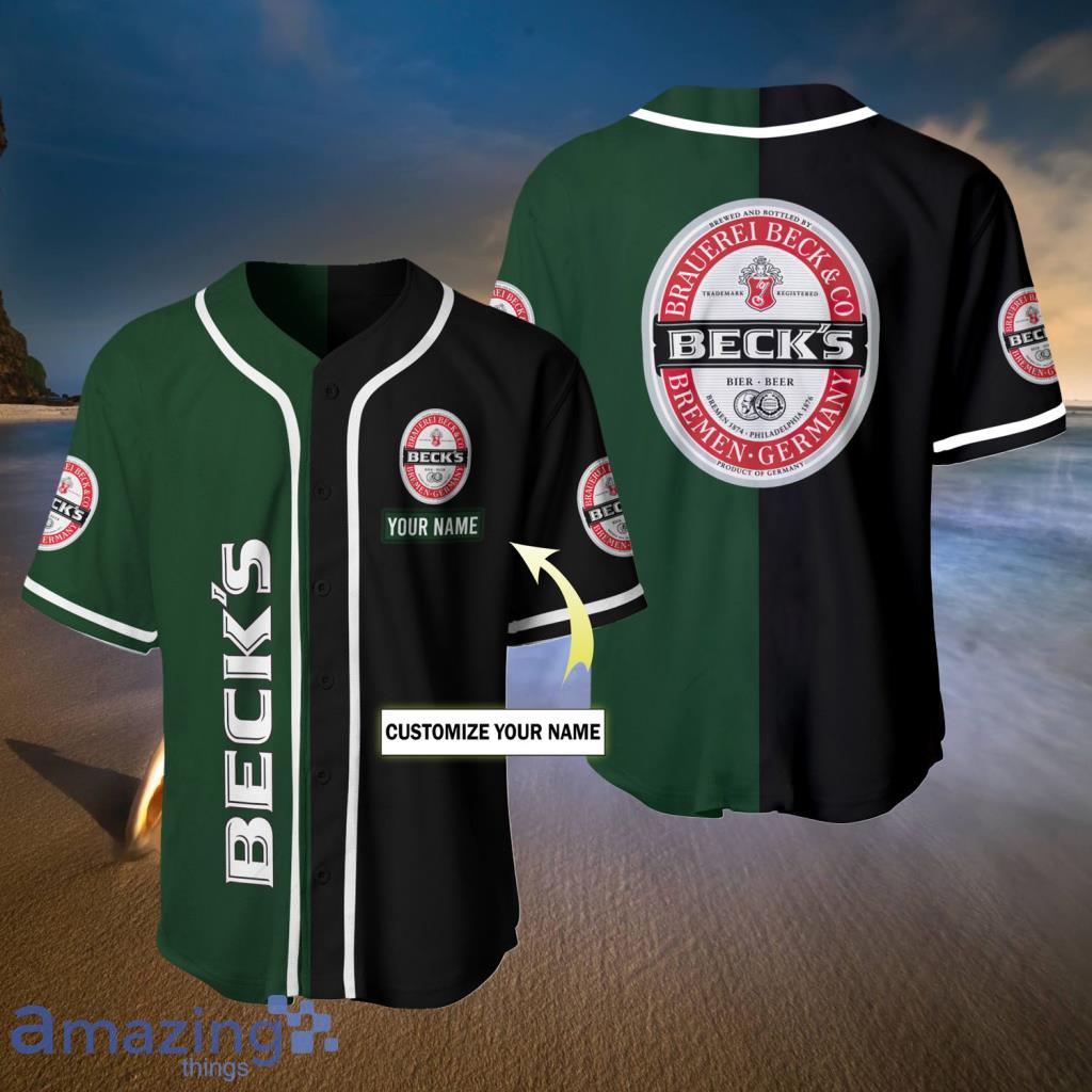 Personalized Beck's Beer Baseball Jerseys For Men And Women image Personalized Beck's Beer Baseball Jerseys For Men And Women - Personalized Beck's Beer Baseball Jerseys For Men And Women