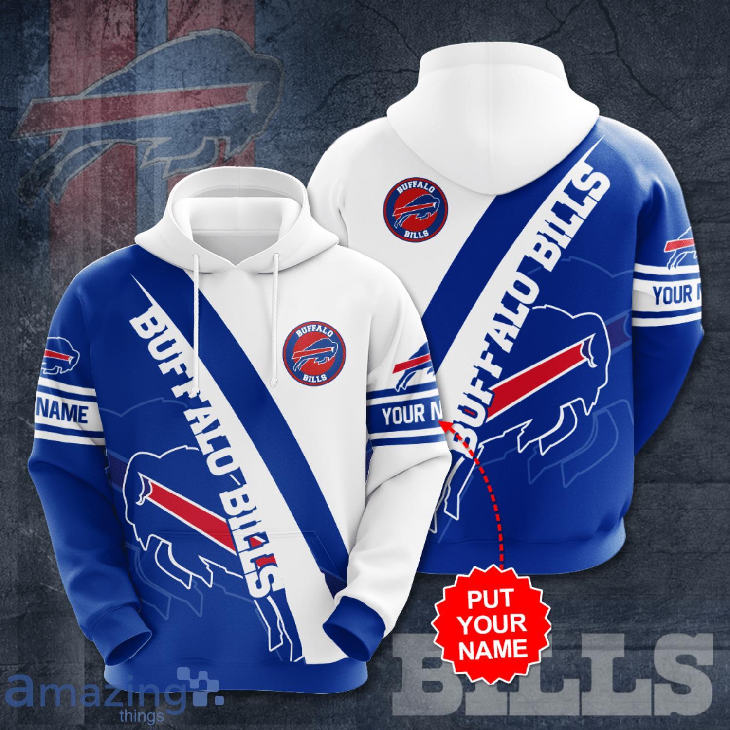 Personalized Buffalo Bills BB 3D Hoodie