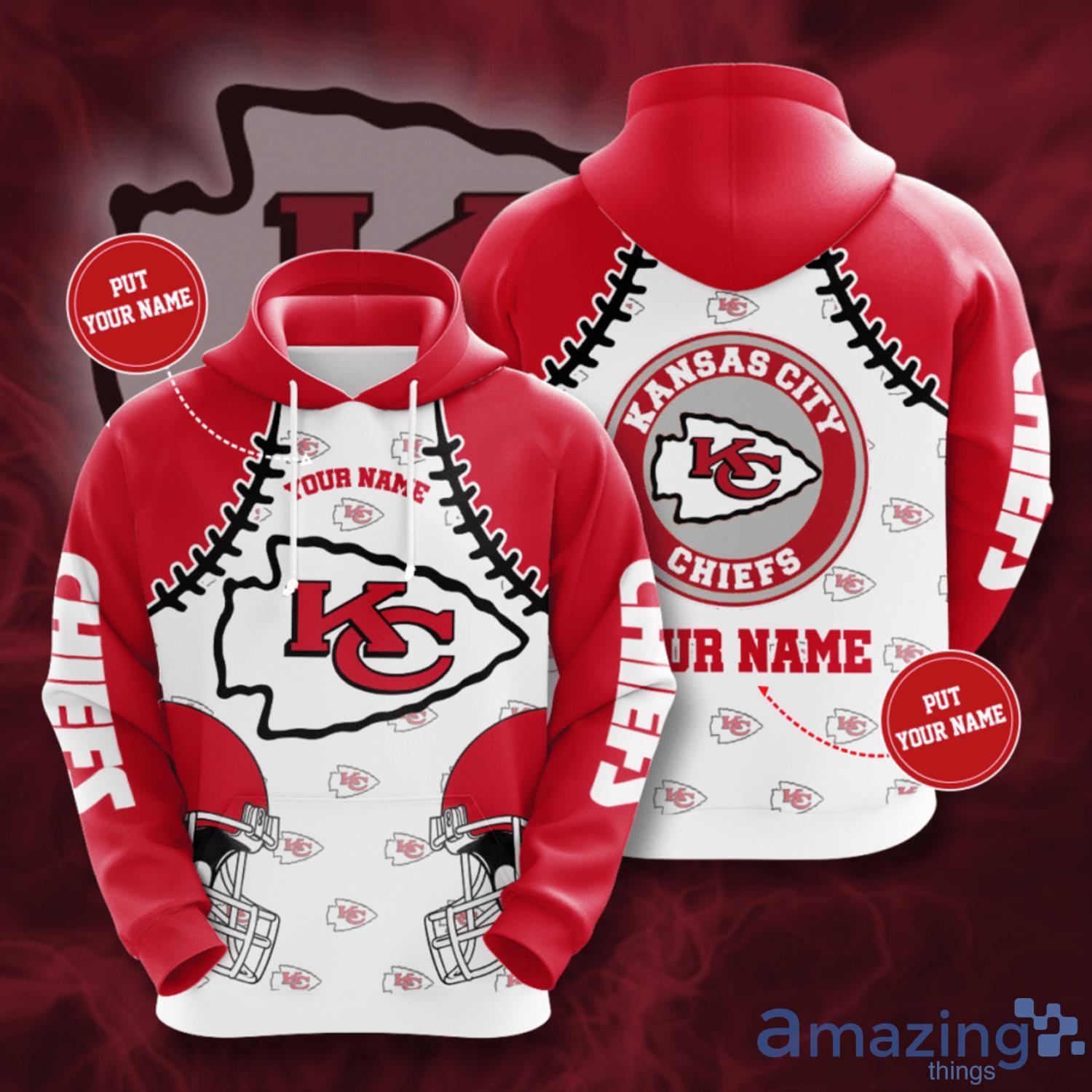 Personalized Kansas City Chiefs Custom Namehoodie Product Photo 1