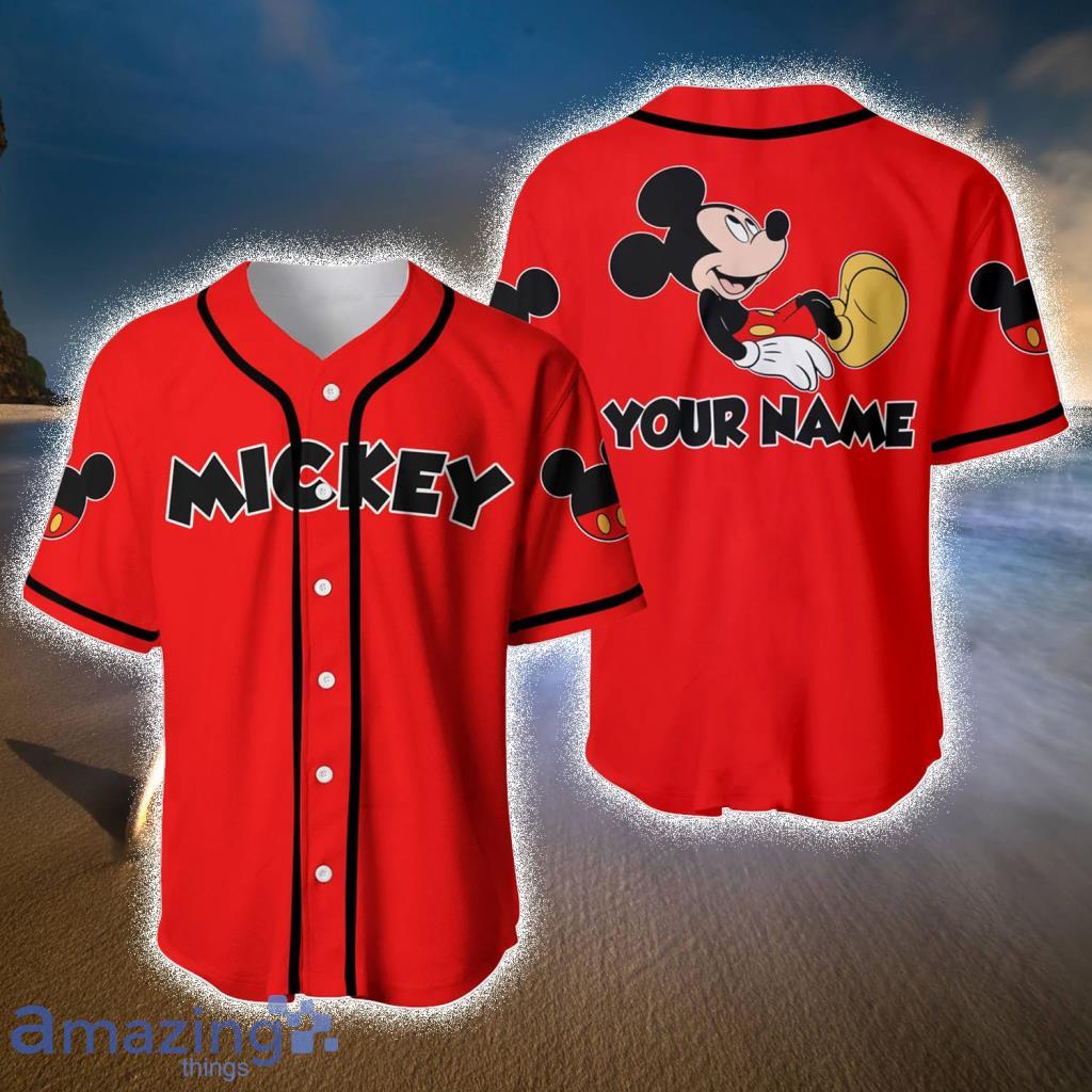 Personalize Mickey Baseball Jersey, Baseball Jersey For Disney