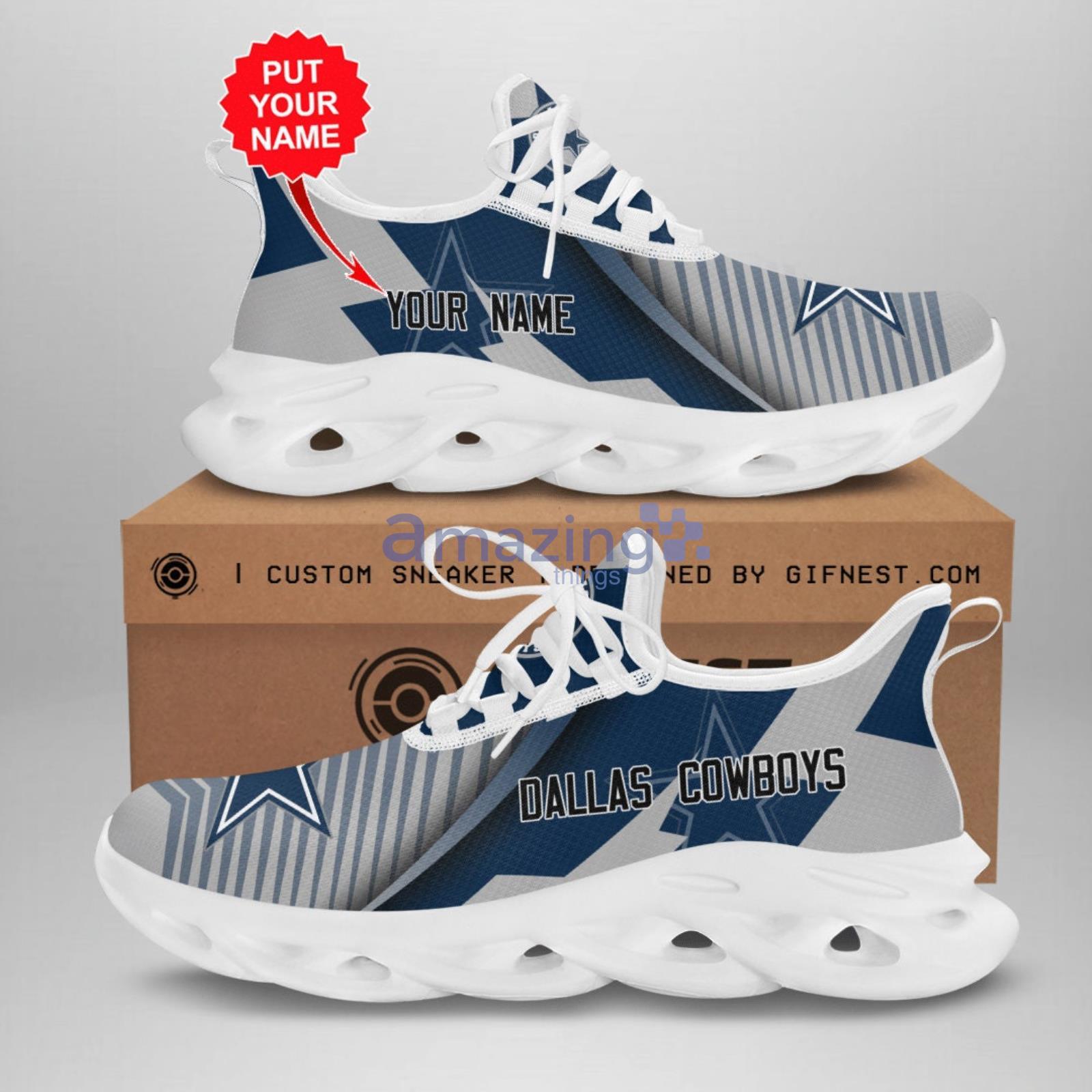 Dallas Cowboys NFL Custom Name Unique Max Soul Shoes Gift For Fans Running  Sneaker - Freedomdesign