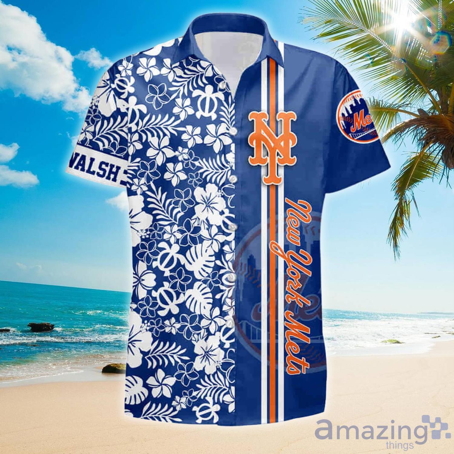 New York Mets Hawaiian Shirt Armor Design Mets Gift - Personalized