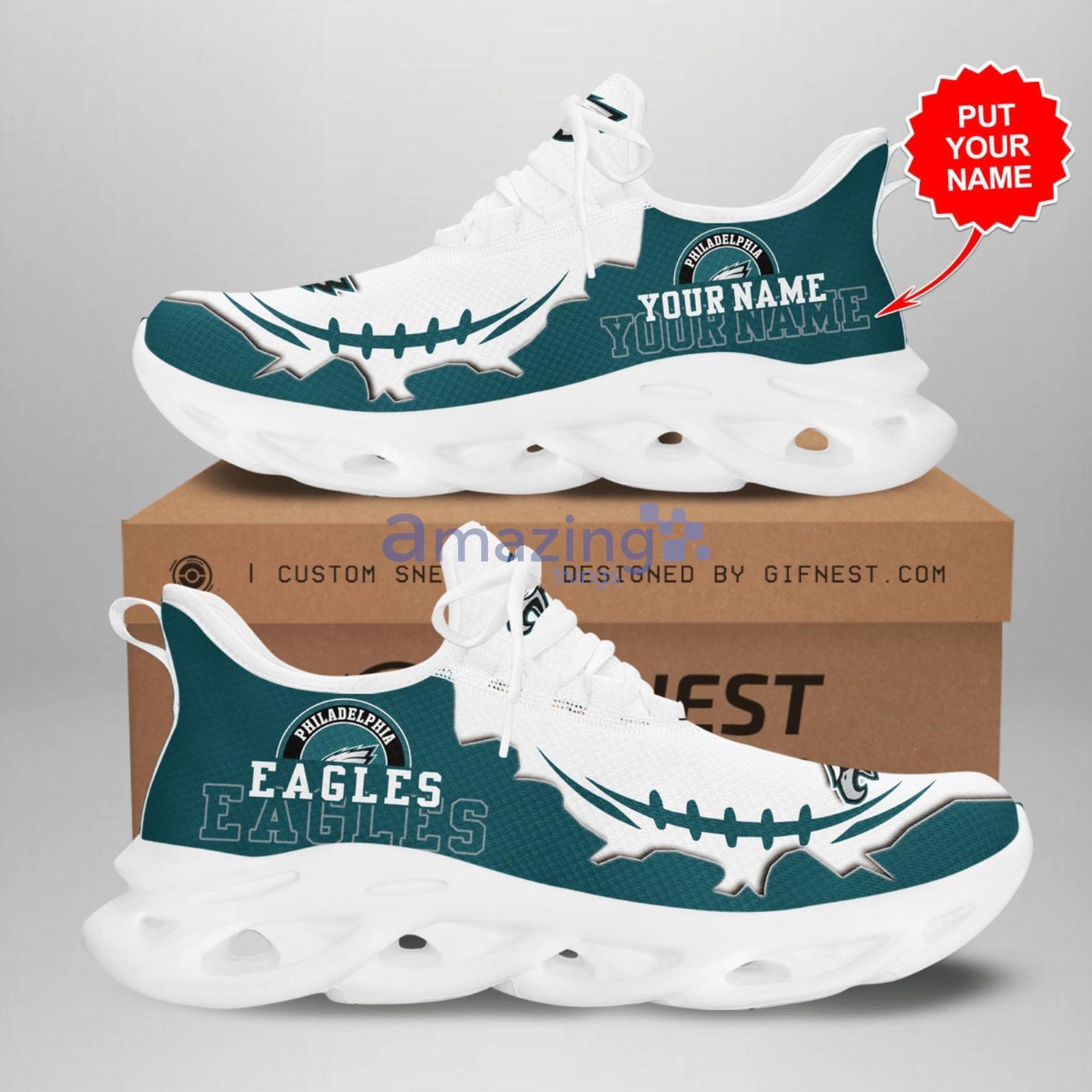 Philadelphia Eagles Max Soul Sneakers Custom Name Running Shoes For Fans -  Freedomdesign