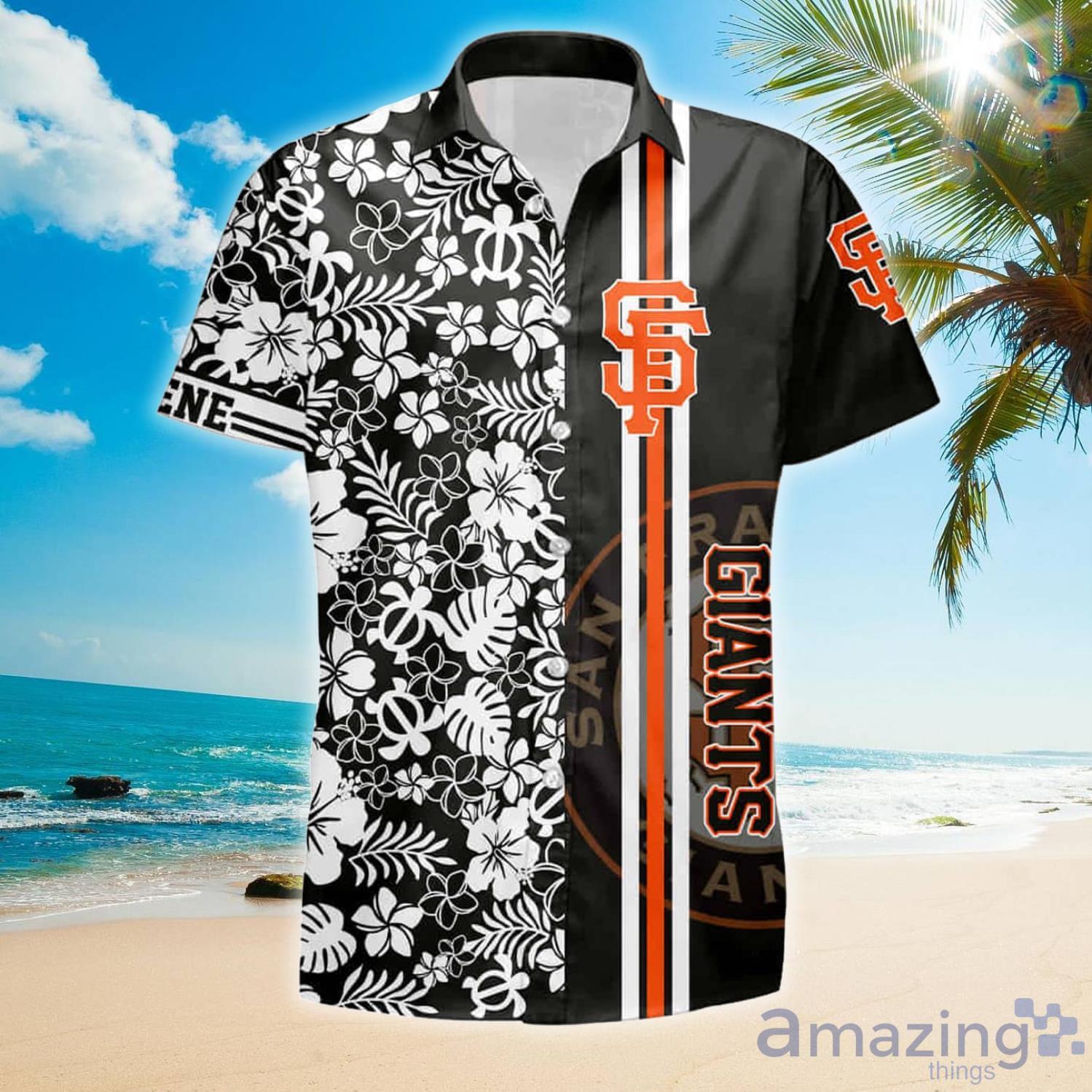 San Francisco Giants Hawaiian Shirt And Shorts Summer Beach Lover