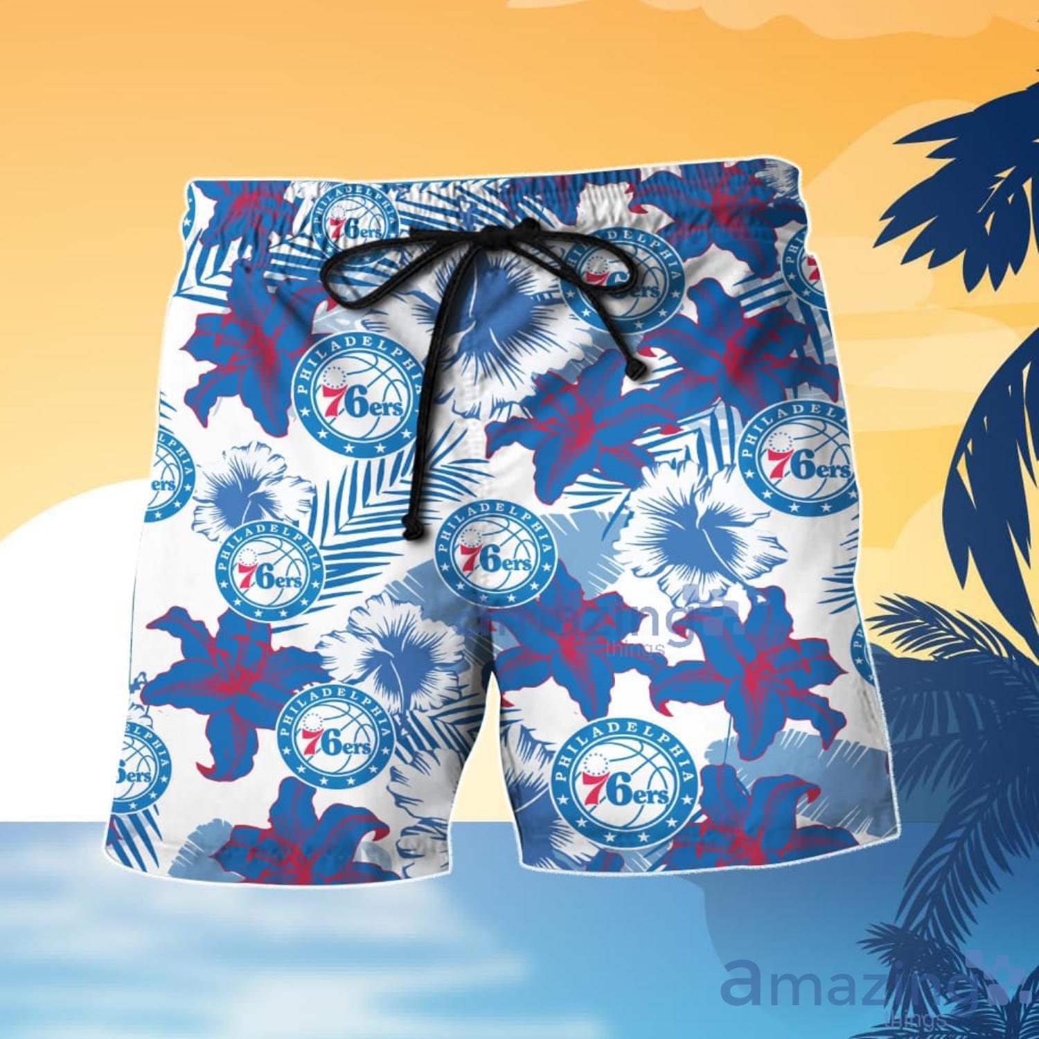Philadelphia 76Ers Hawaiian Shirt And Shorts Gift For Summer image Philadelphia 76Ers Hawaiian Shirt And Shorts Gift For Summer Product Photo 4