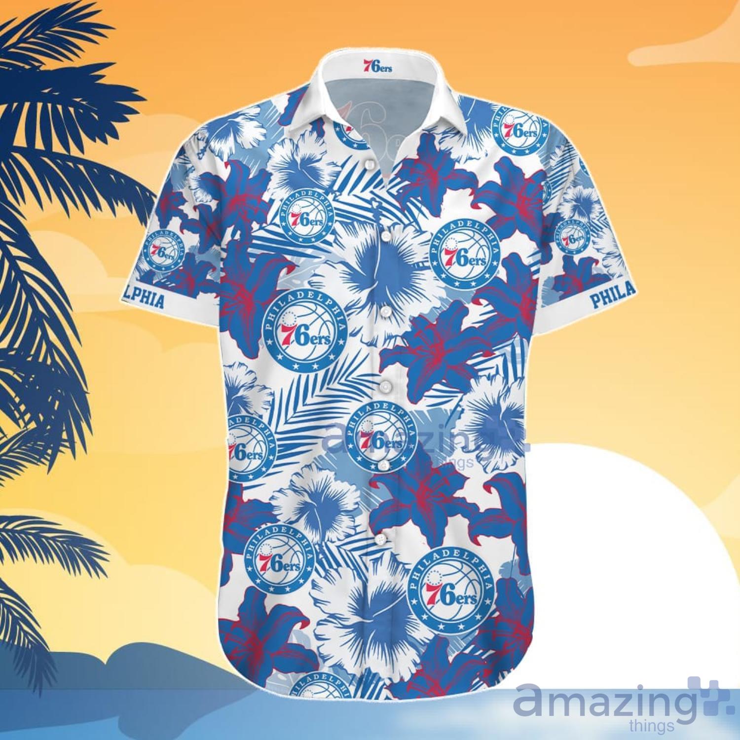 Philadelphia 76Ers Hawaiian Shirt And Shorts Gift For Summer image Philadelphia 76Ers Hawaiian Shirt And Shorts Gift For Summer Product Photo 6